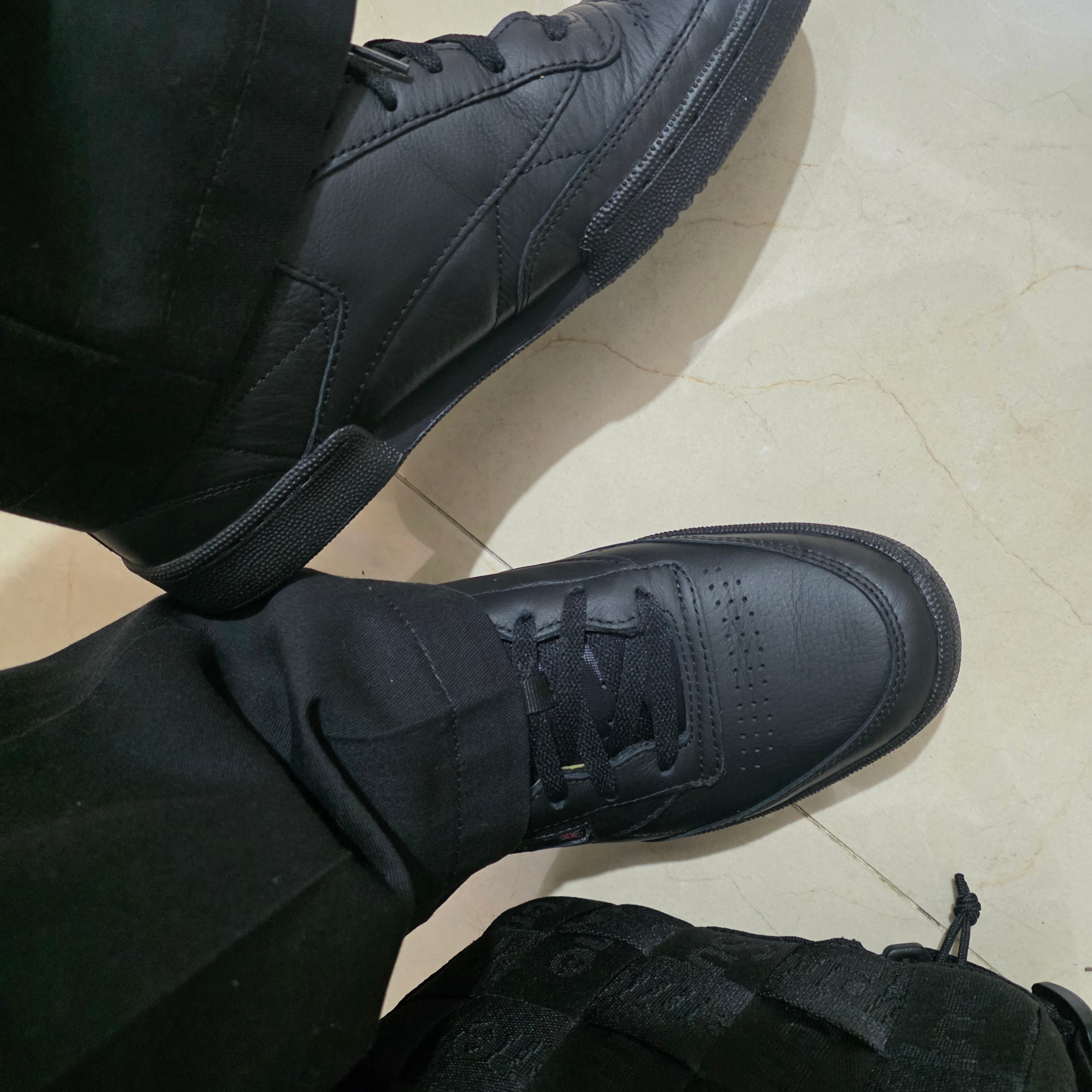 Reebok Club C 85 Black 착용 스타일