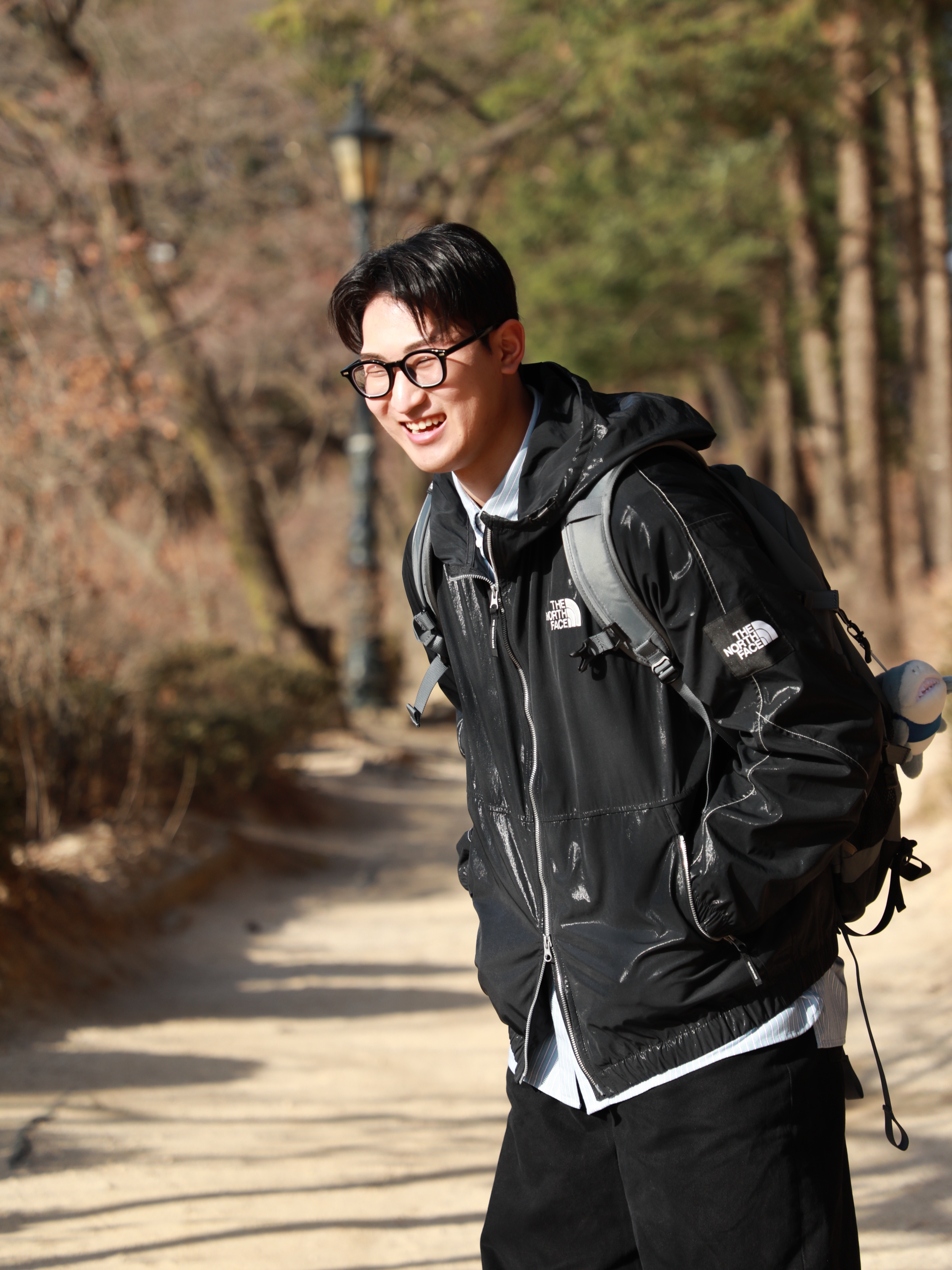 The North Face White Label Novelty Olema Hoodie Black, The North Face Big Shot Black 착용 스타일 - 2