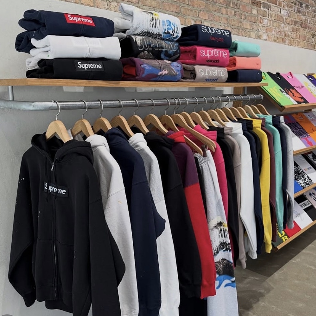 Supreme x MM6 Maison Margiela Box Logo Zip Up Hooded Sweatshirt Black - 26SS 착용 스타일 - 1
