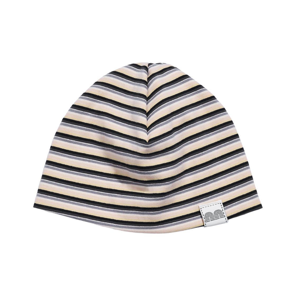 낫뉴 nn 라벨 스트라이프 비니 블랙(Not New Nn Label Stripe Beanie Black)
