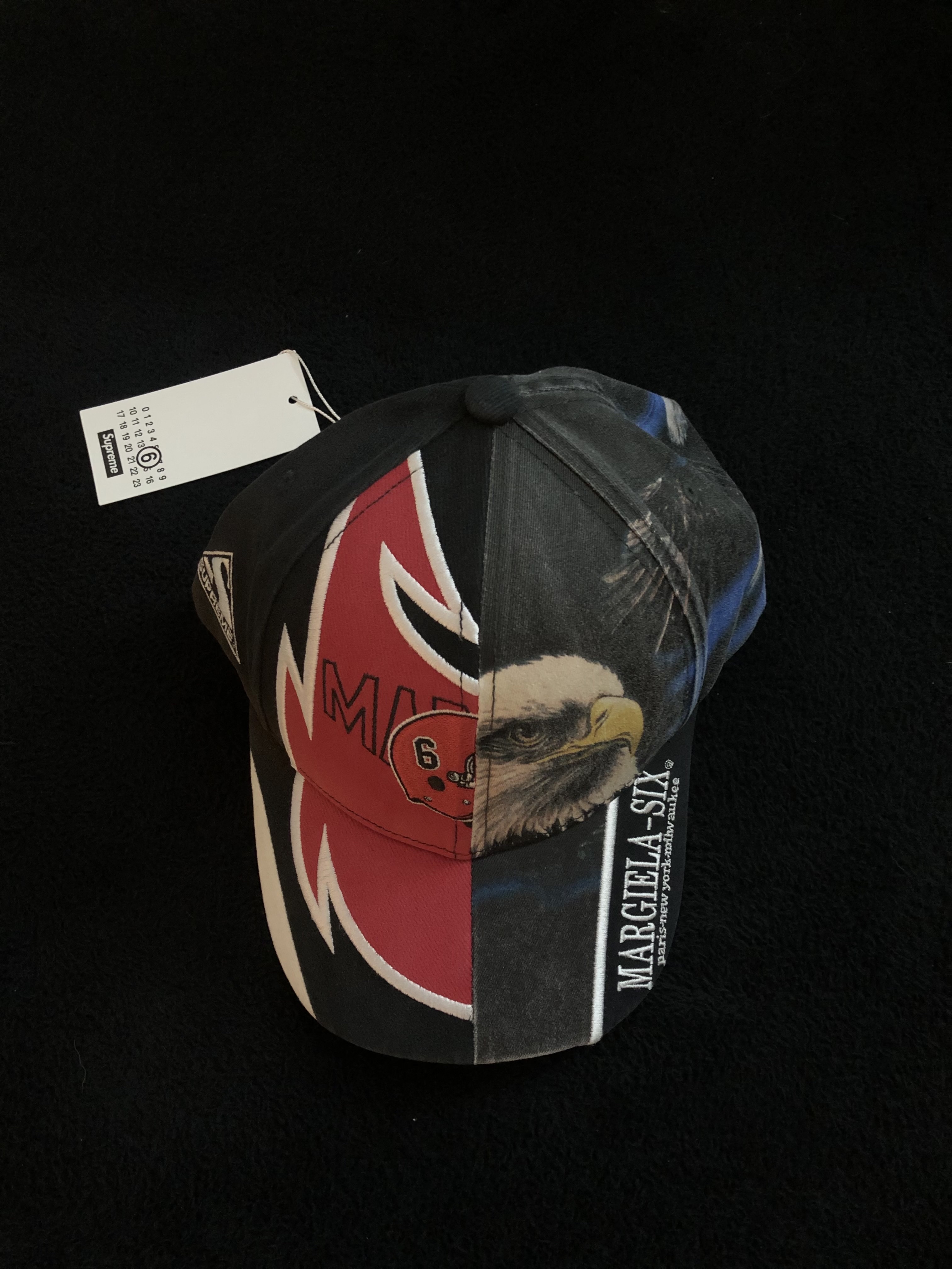 Supreme x MM6 Maison Margiela Split 6-Panel Black - 26SS 착용 스타일 - 1