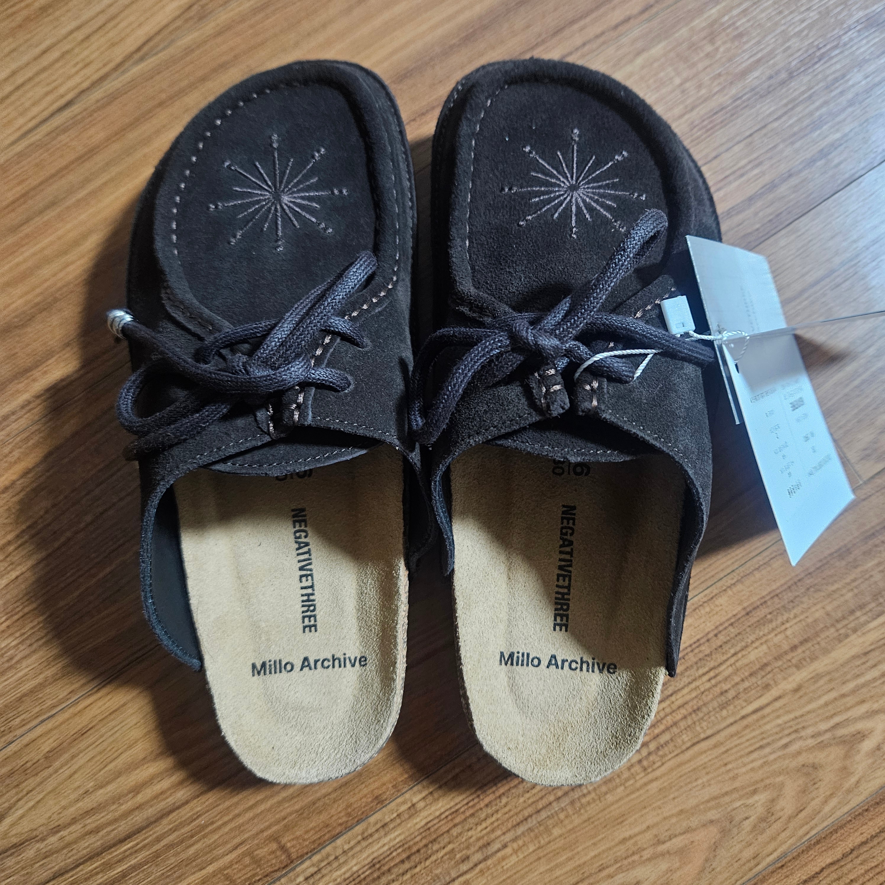 Millo Archive X Negative Three Crescendo Desert Mule Brown 착용 스타일 - 2