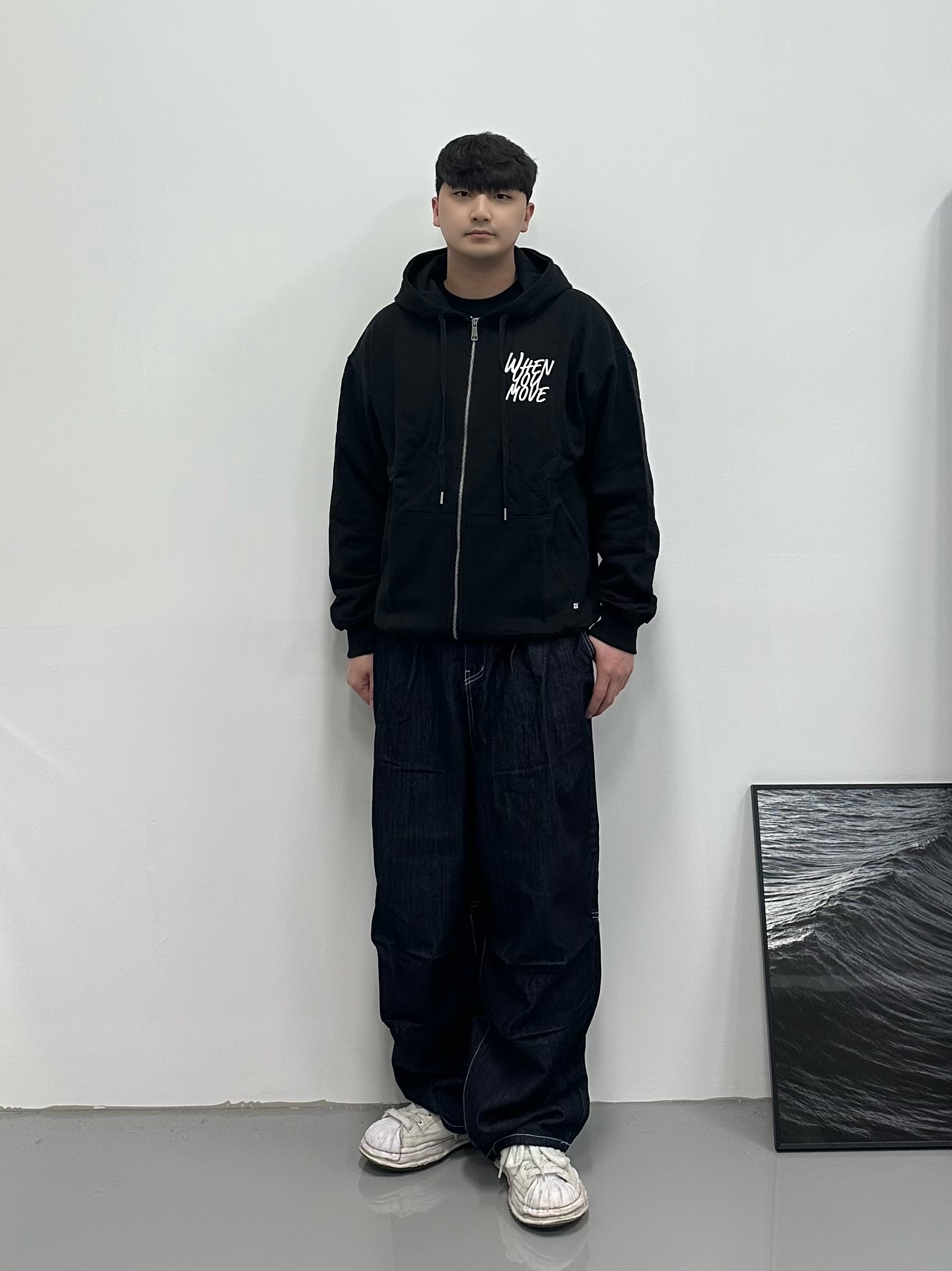 Maison Mihara Yasuhiro Blakey OG Sole Canvas Low-top Sneakers White 착용 스타일 - 1