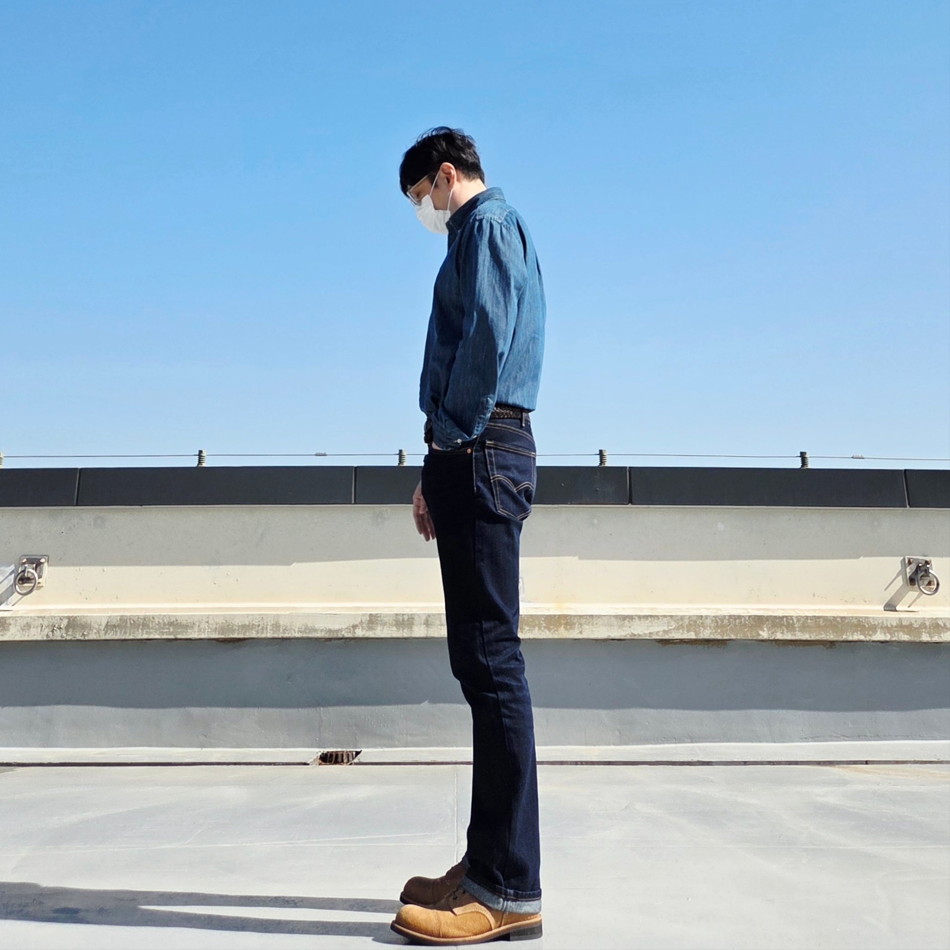 JOSEPHT WorkBoots Beige, Ogarp Metal Keyring Silver ์ฐฉ์ฉ ์คํ์ผ - 2