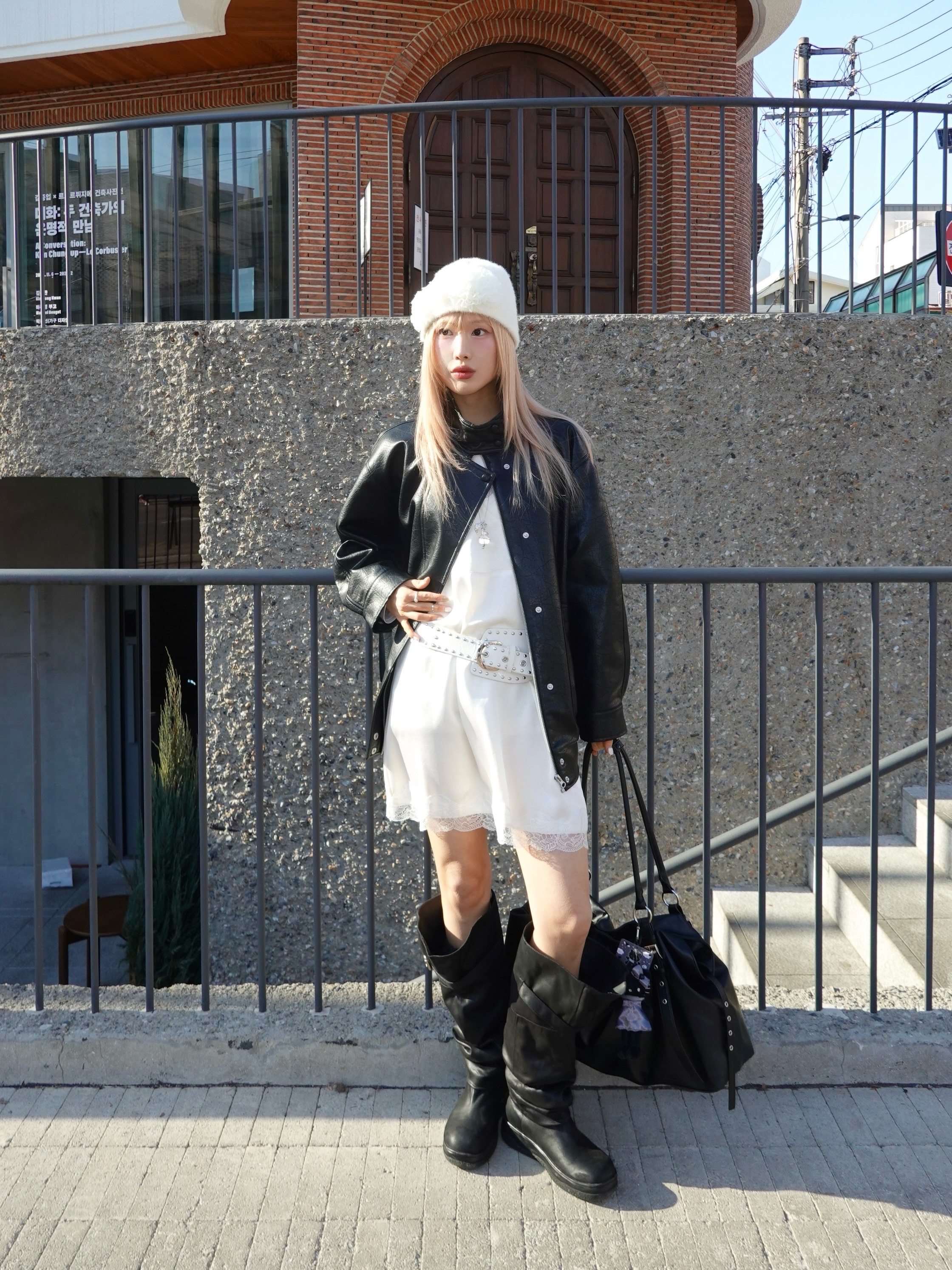 Sanrio Hello Kitty Black Angel Collection Style Up Mascot Angel Black 착용 스타일 - 1