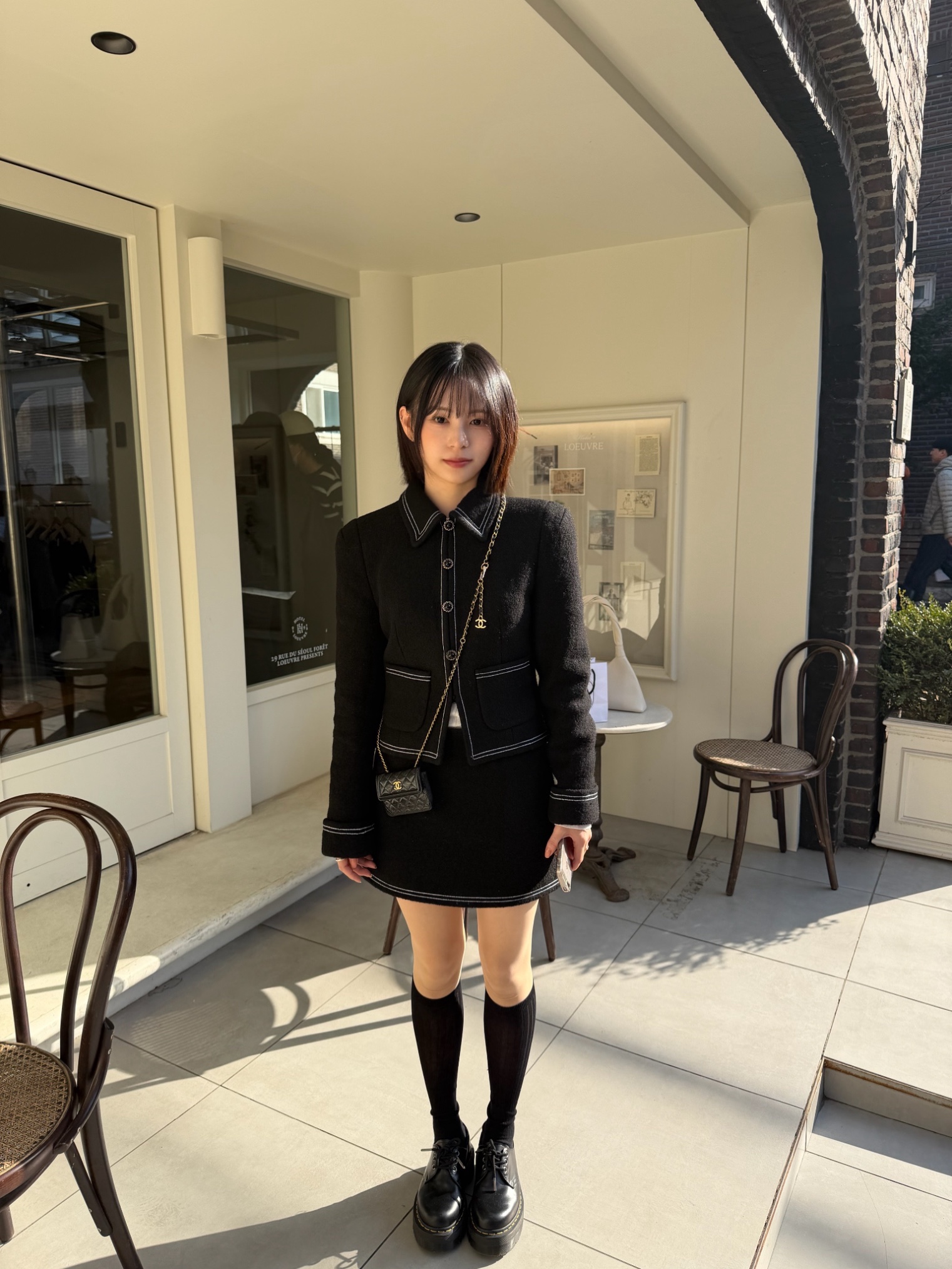 Dr. Martens 1461 Quad Black 착용 스타일 - 3