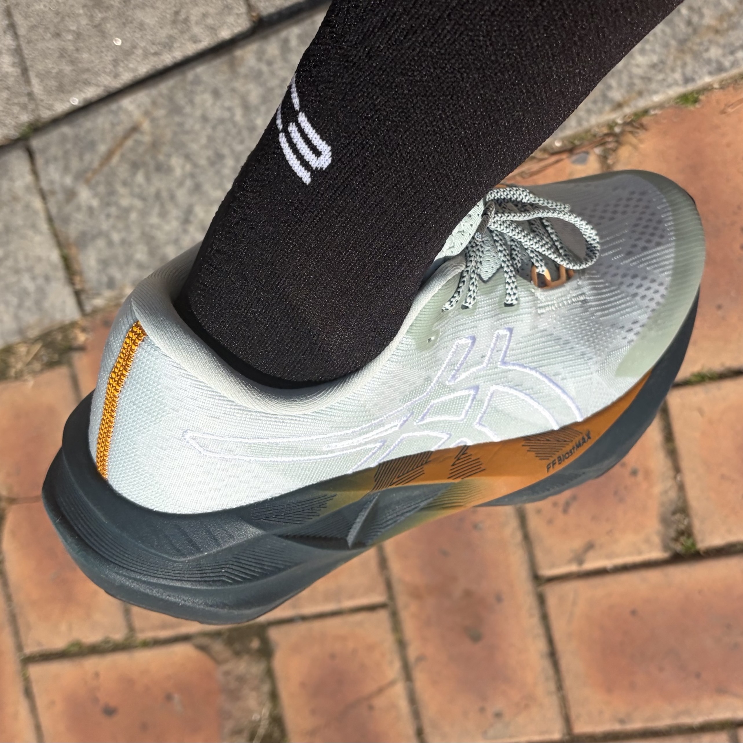 Asics Novablast 5 TR Nature Bathing Lichen Rock 착용 스타일