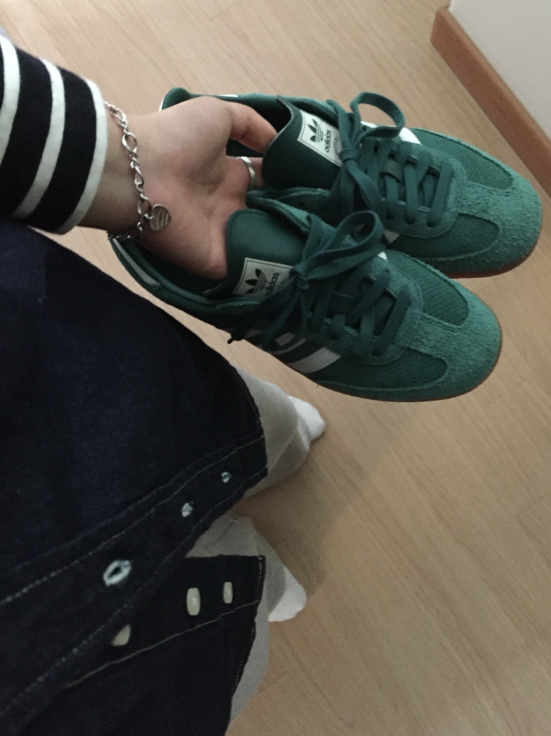Adidas Samba OG Collegiate Green 착용 스타일 - 4