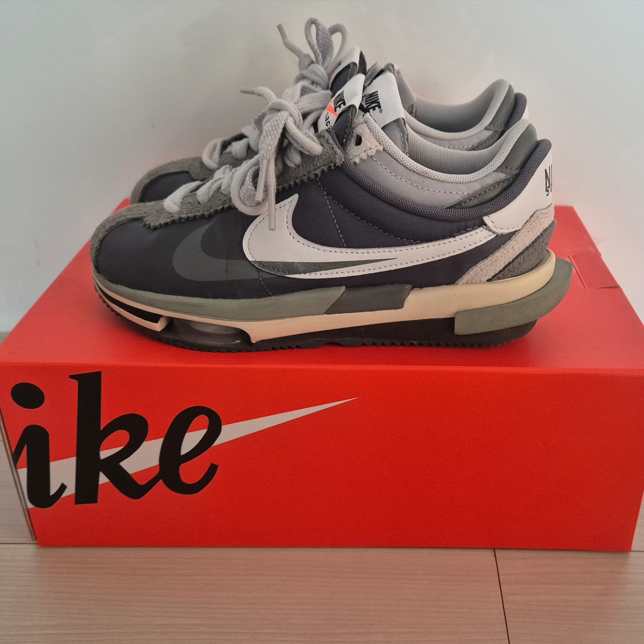 Nike x Sacai Zoom Cortez SP Iron Grey 착용 스타일