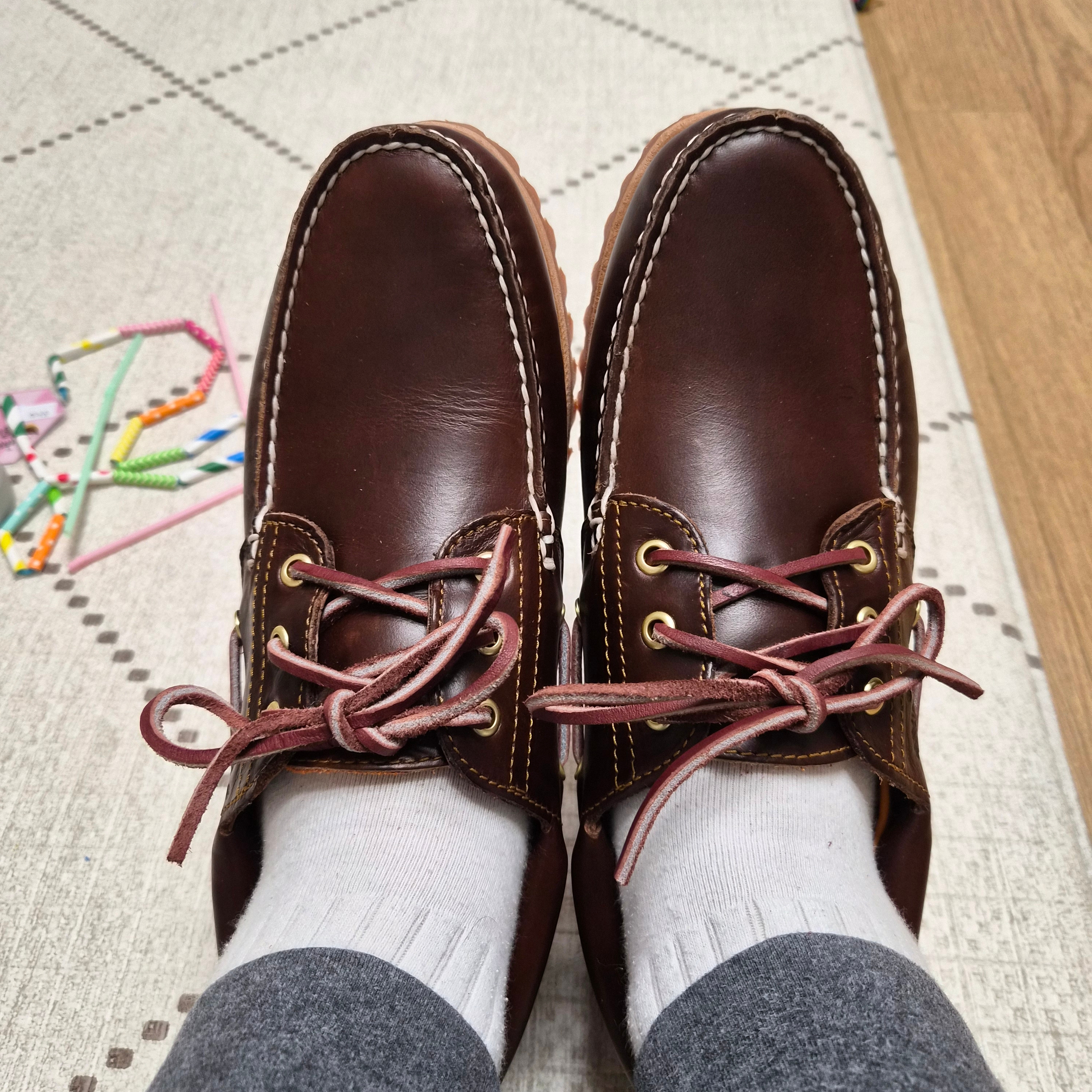 Timberland Classic 3-Eye Boat Shoes Brown - Wide 착용 스타일 - 5