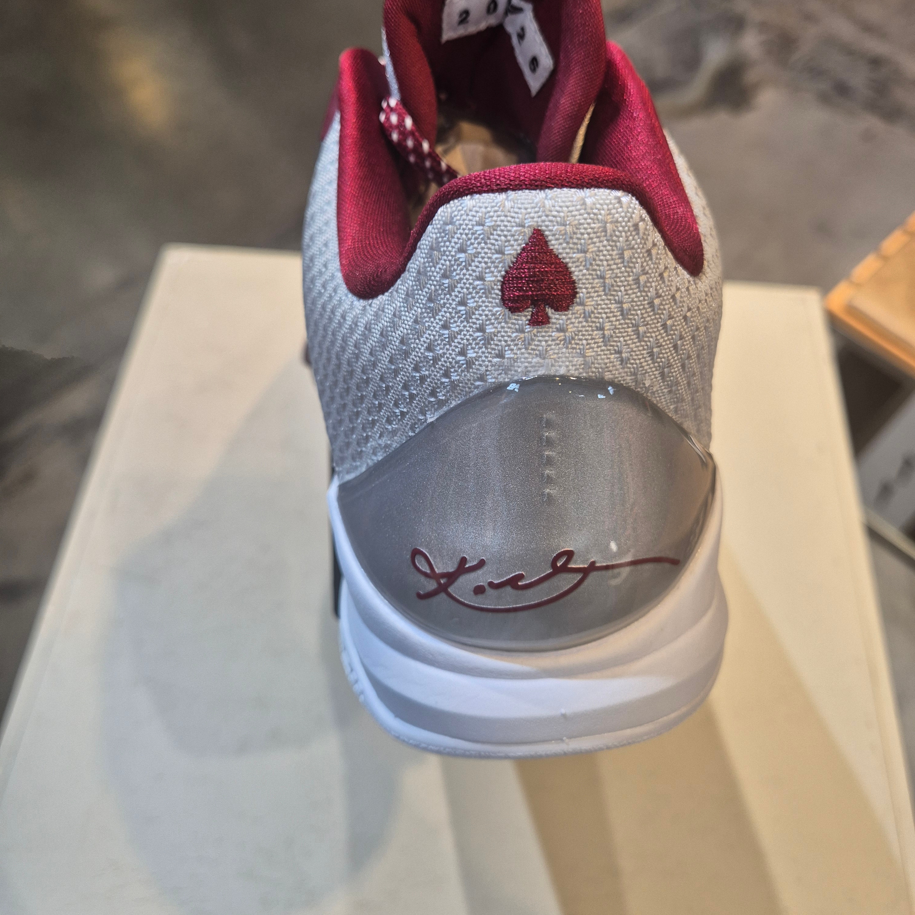 Nike Kobe 5 Protro Lower Merion Aces Away Metallic Silver Team Red 착용 스타일 - 1