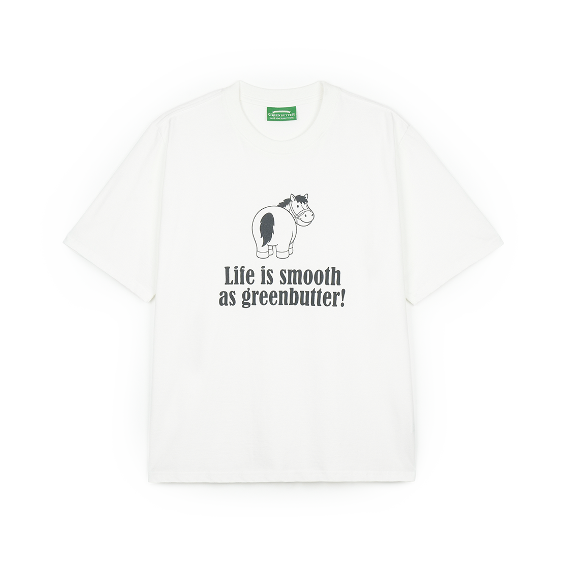 그린버터 처비 호스 티 아이보리(Greenbutter Chubby Horse Tee Ivory)
