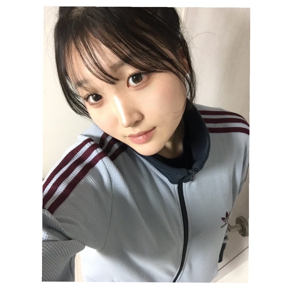 Adidas Originals Track Top Light Grey - KR Sizing 착용 스타일 - 2