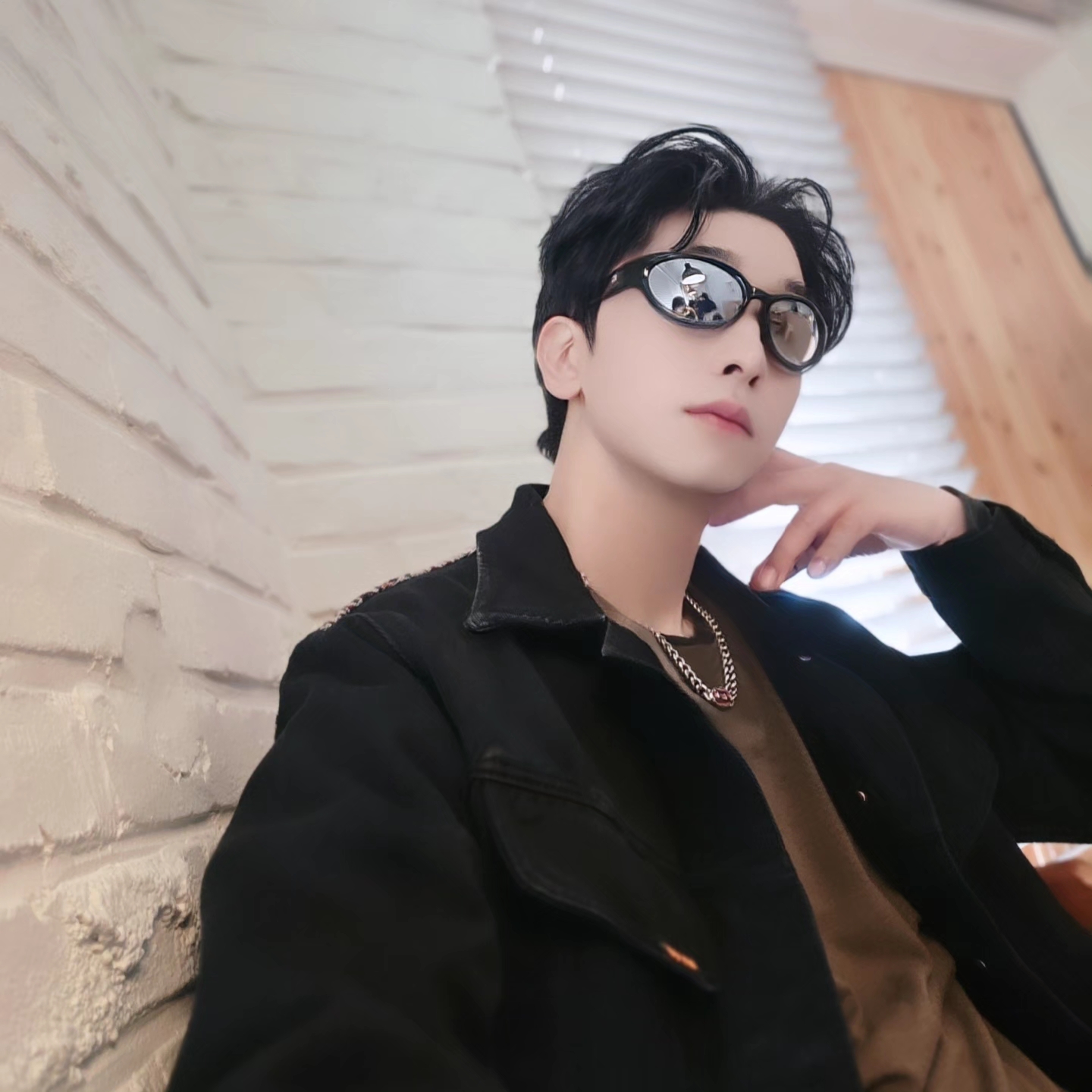 ersco Ancient Denim Trucker Jacket Black, Diesel Dx1446 Red Enamel Stainless Steel Chain Necklace Silver 착용 스타일 - 3