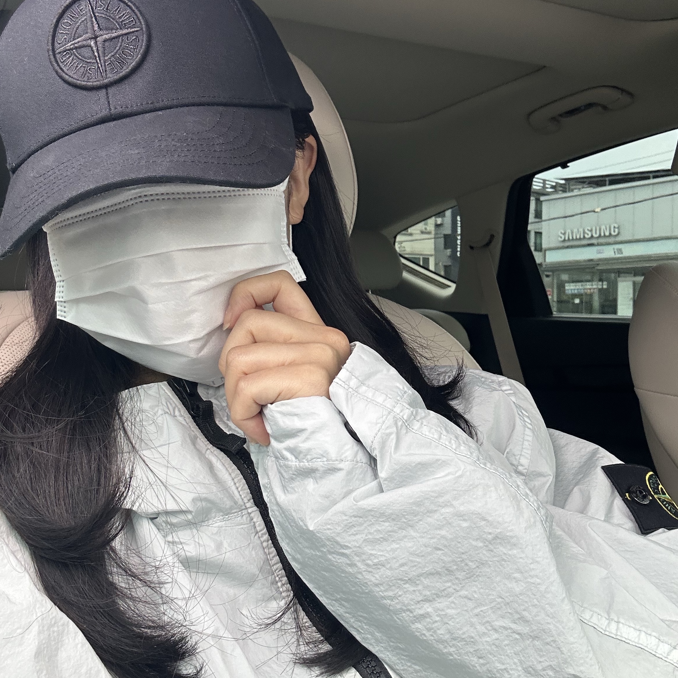 Stone Island 4100001 Crinkle Reps NY Hooded Jacket with Wind Resistance and Anti Drop Sky Blue - 26SS 착용 스타일 - 2