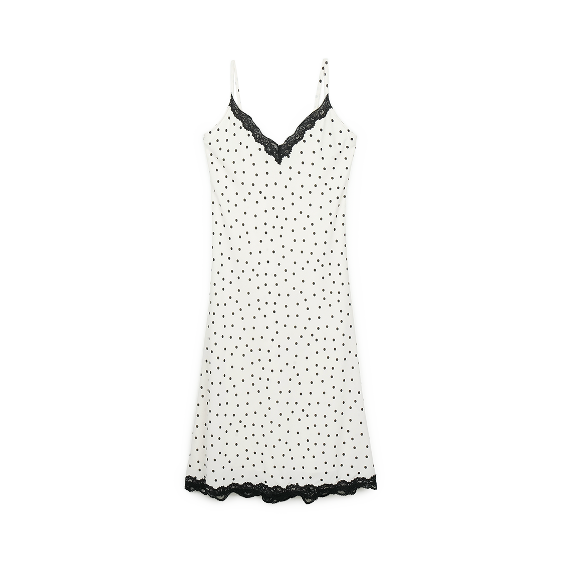 그린버터 도트 레이스 슬립 드레스 아이보리(Greenbutter Dot Lace Slip Dress Ivory)