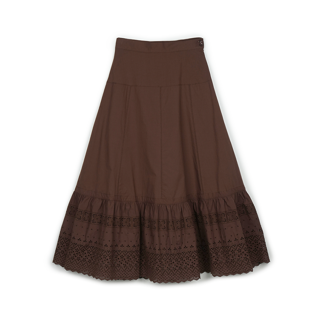 P0000BIZ Greenbutter Meadow Lace Skirt Chocolate