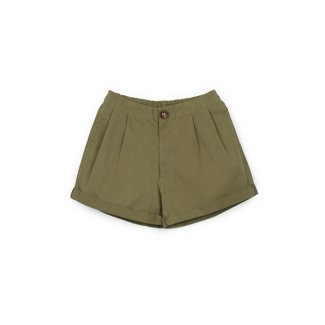 그린버터 롤업 밴딩 쇼츠 카키(Greenbutter Roll-Up Banding Shorts Khaki)