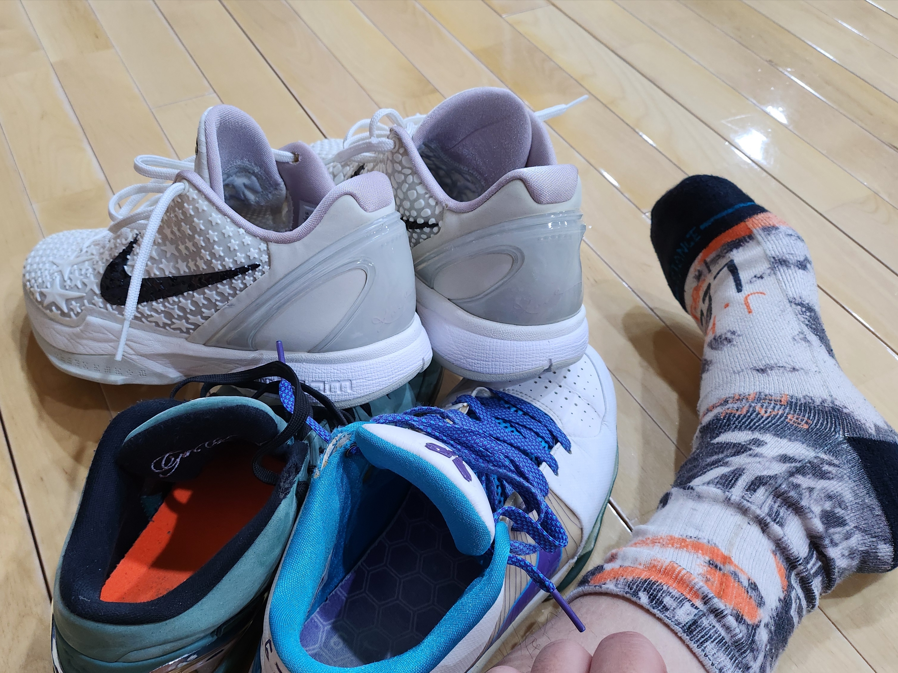 Nike Kobe 6 Protro Sail, Nike Kobe 4 Protro Girl Dad 착용 스타일
