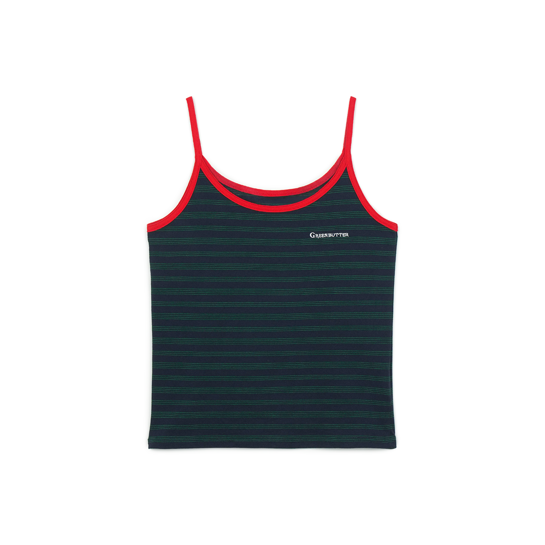 그린버터 러스틱 스트라이프 슬리브리스 네이비(Greenbutter Rustic Stripe Sleeveless Navy)