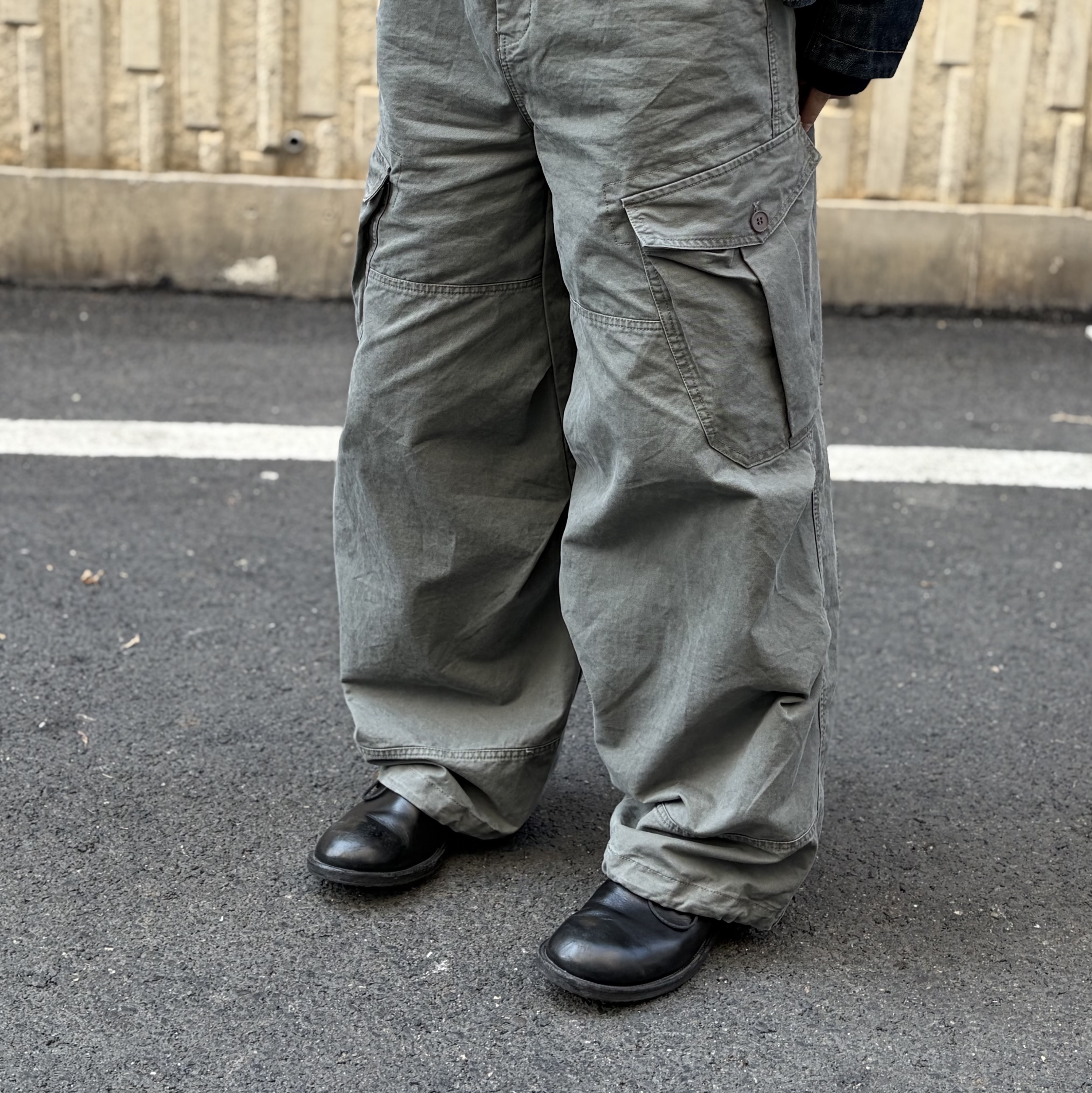 LOSTGARDEN Uniform Washed Derby Black 착용 스타일 - 3