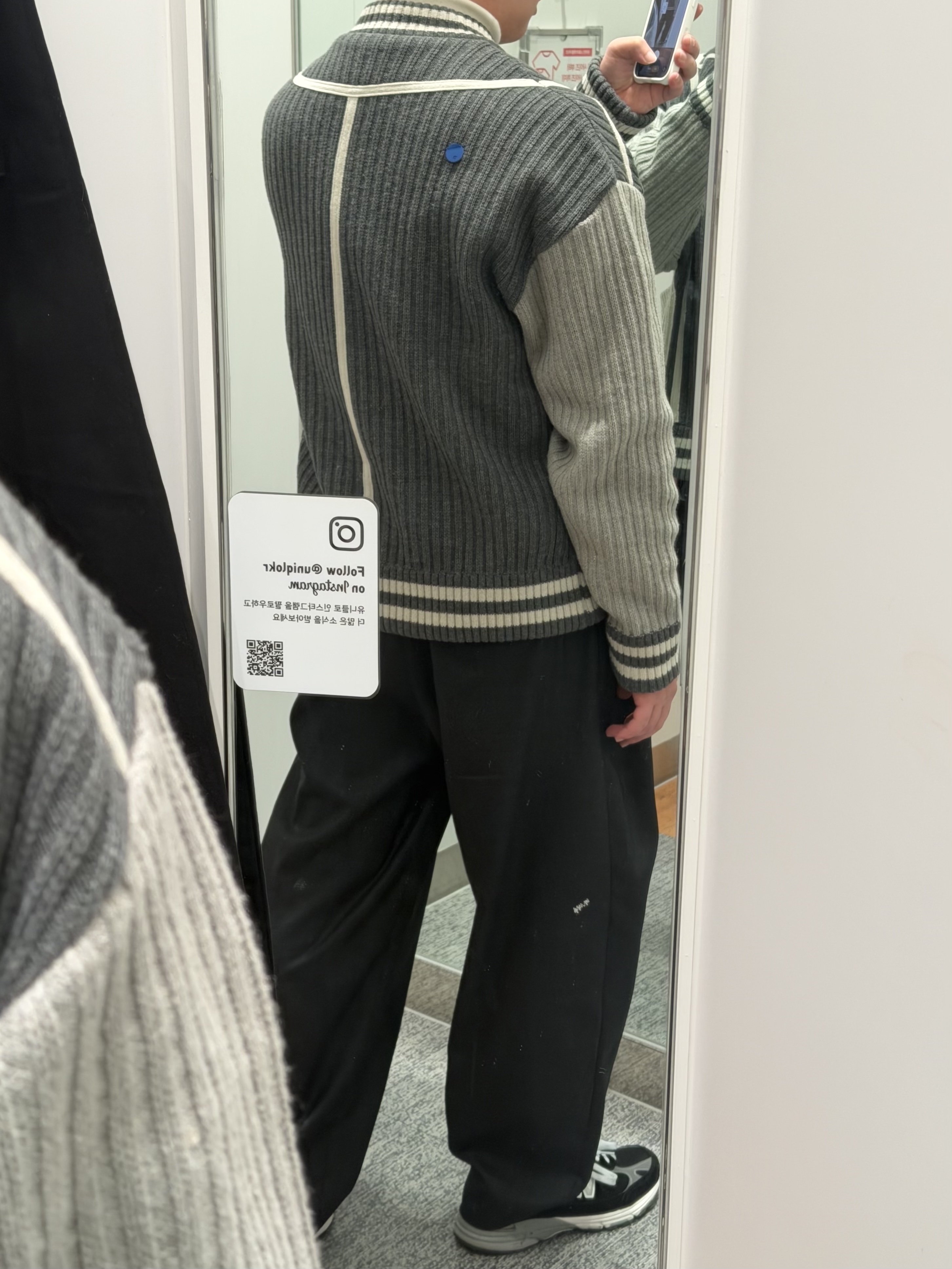 Ader Error Tomb Cardigan Grey, Demon Slayer Kimetsu No Yaiba Nichirin Sword Keyring Kamado Tanjiro 착용 스타일 - 3