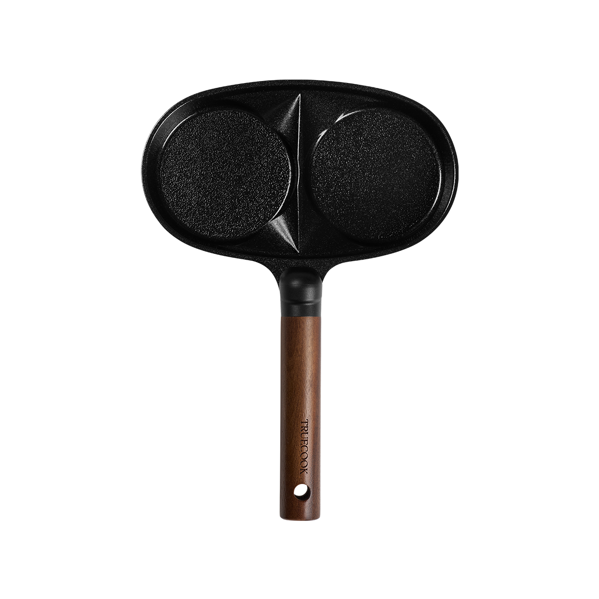 트루쿡 세라믹 코팅 인덕션 겸용 한방울 2구 에그팬 블랙(Truecook Induction 2 in 1 Egg Pan Black) - 2
