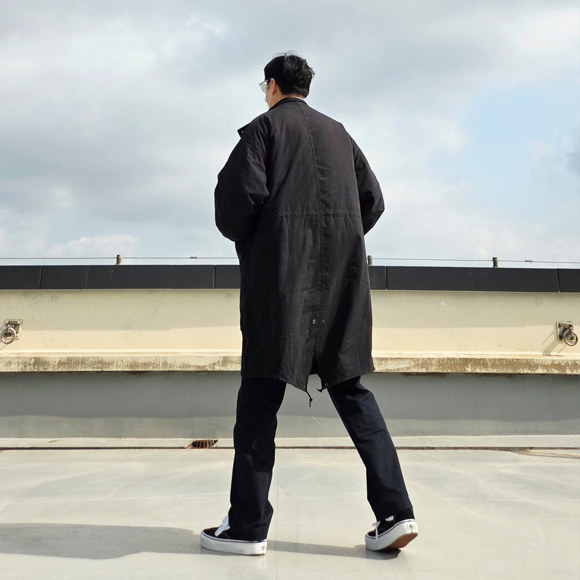 N ARCHIVE New Gentle Rugby Polo Knit Yellow, Vans Old Skool Platform Black White ์ฐฉ์ฉ ์คํ์ผ - 4