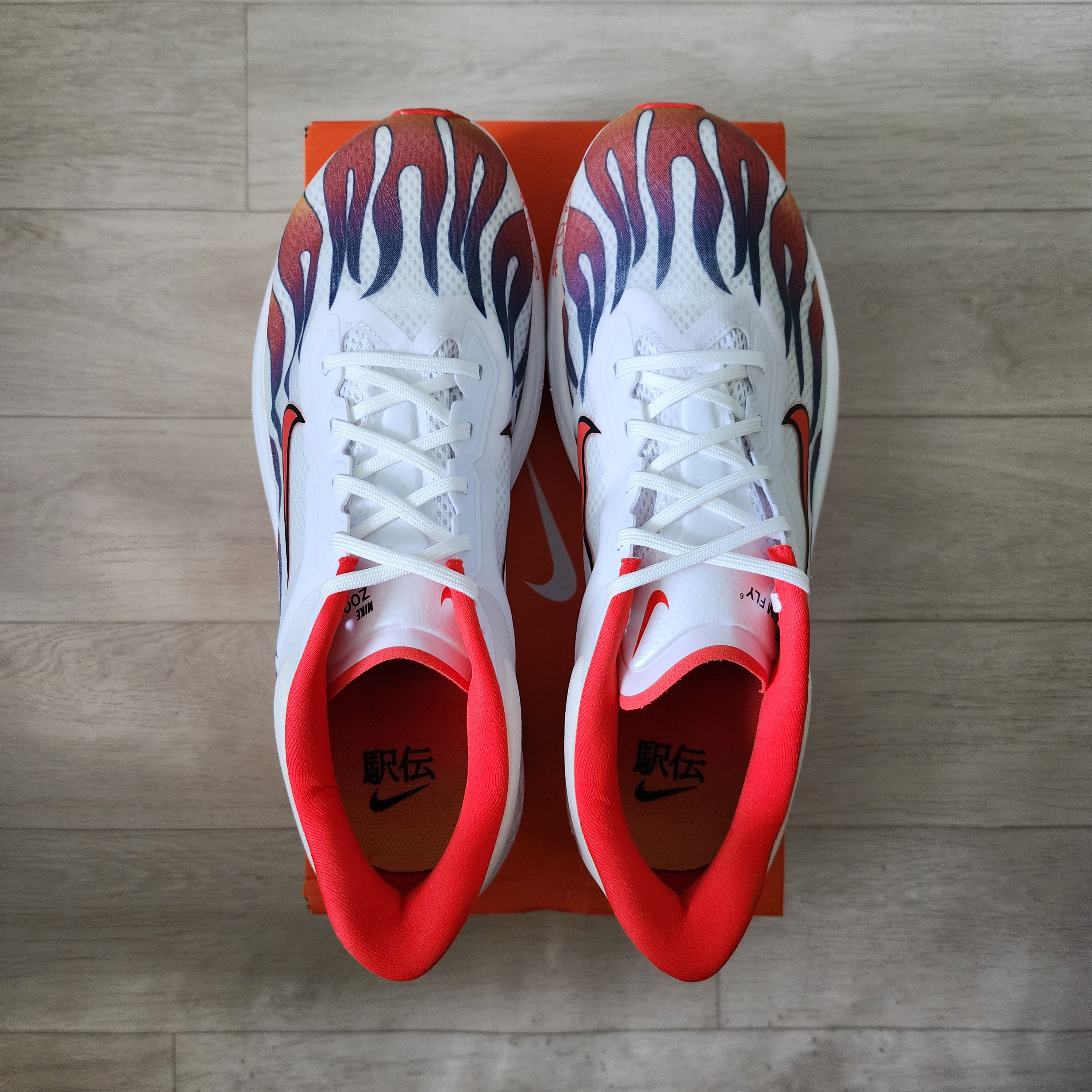 Nike Zoom Fly 6 PRM White Habanero Red 착용 스타일 - 5