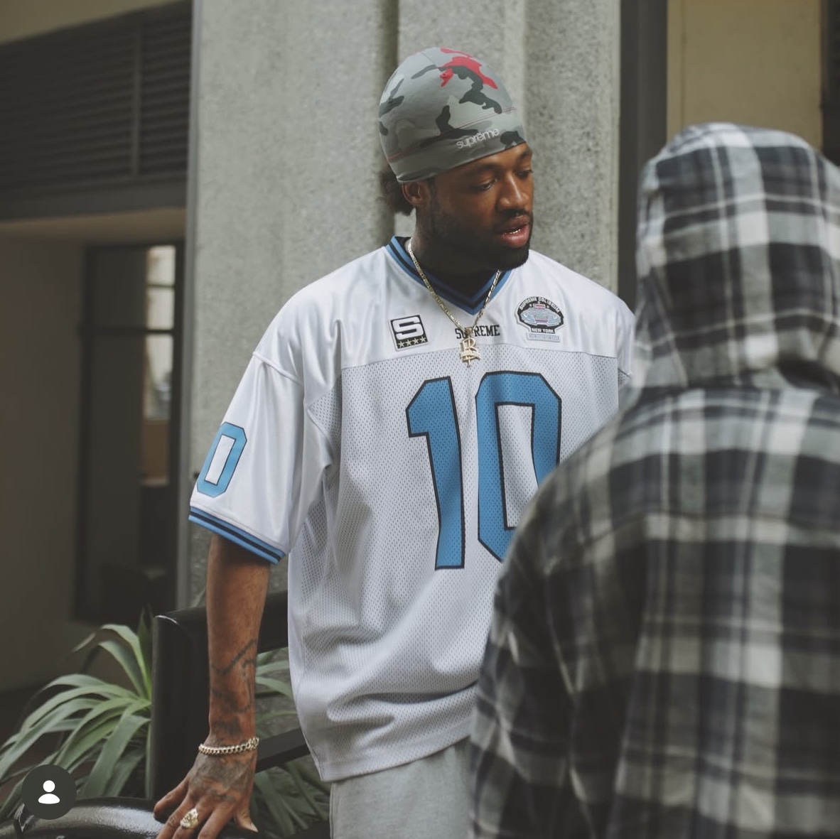 Supreme Find God Football Jersey White - 26SS 착용 스타일