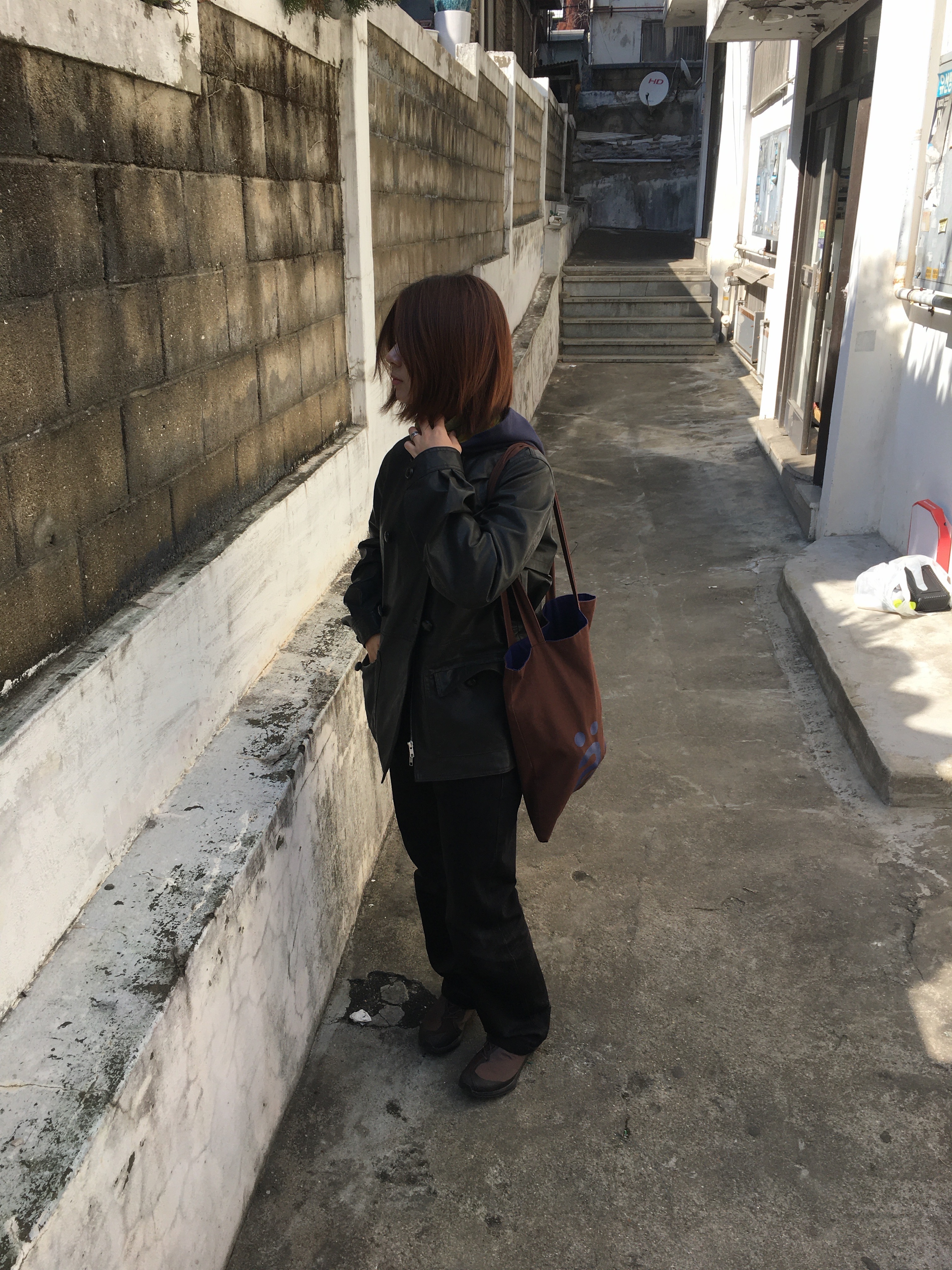 On Running x Post Archive Faction (Paf) Cloudventure Peak Cacao Espresso 착용 스타일