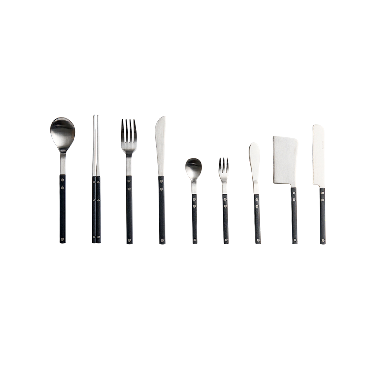 트루쿡 국내생산 스텐 304 커트러리 9종 풀세트 블랙(Truecook Stainless SS304 Tableware Set Black) - 2
