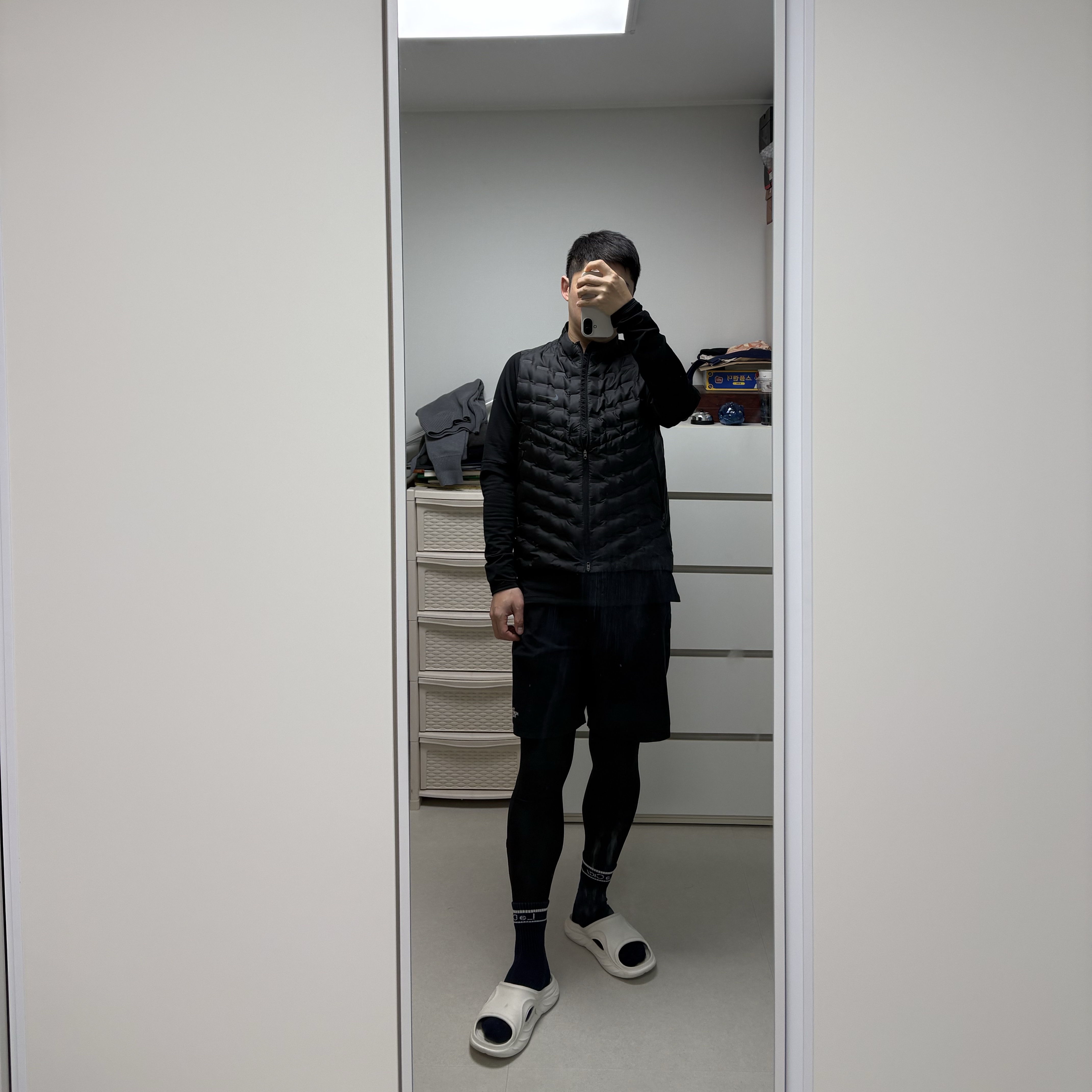 Nike Therma-Fit ADV Repel Down Running Vest Black - Asia 착용 스타일