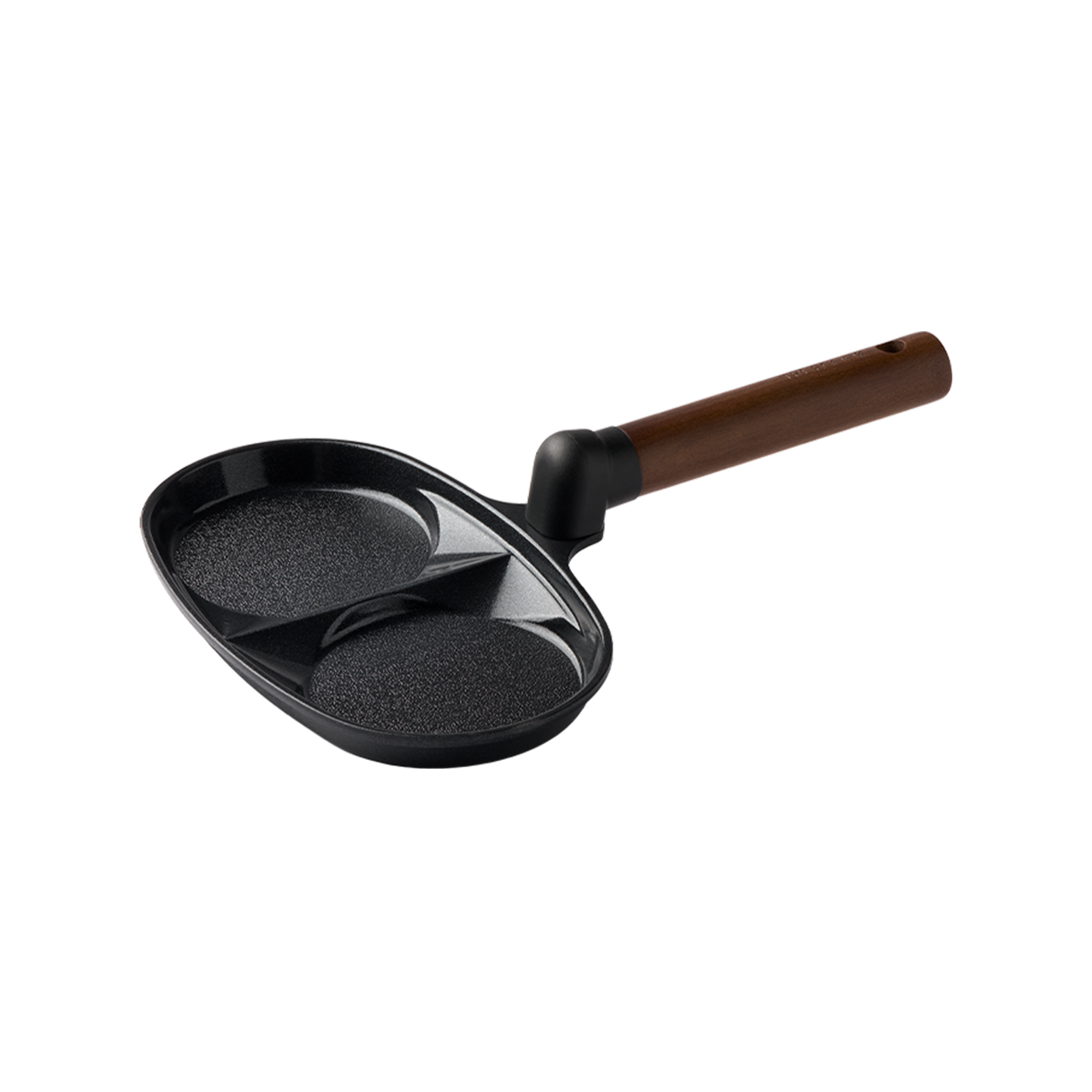 트루쿡 세라믹 코팅 인덕션 겸용 한방울 2구 에그팬 블랙(Truecook Induction 2 in 1 Egg Pan Black) - 1