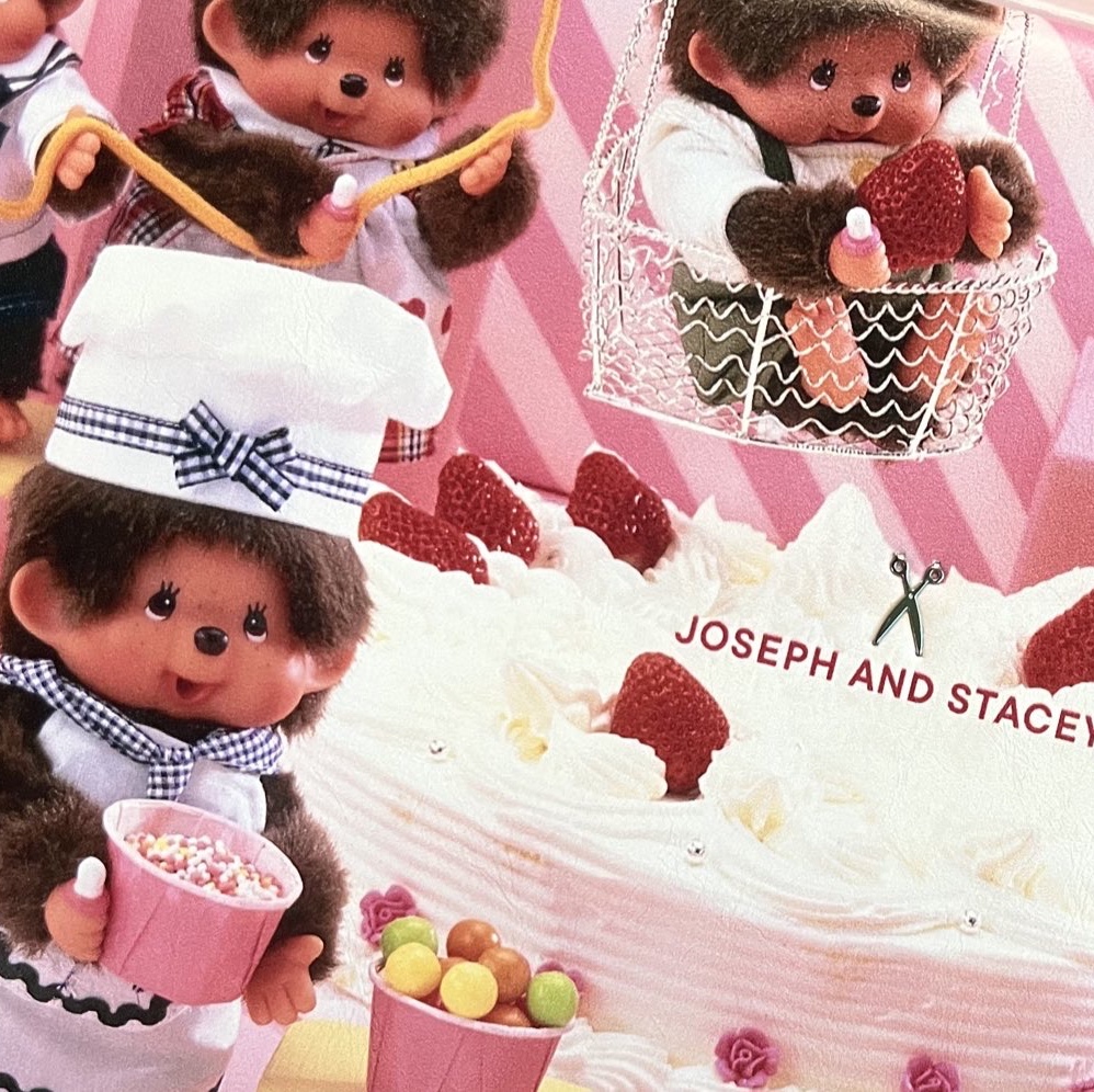 JOSEPH&STACEY JAS Box Bag Bakery Monchhichi Pink 착용 스타일