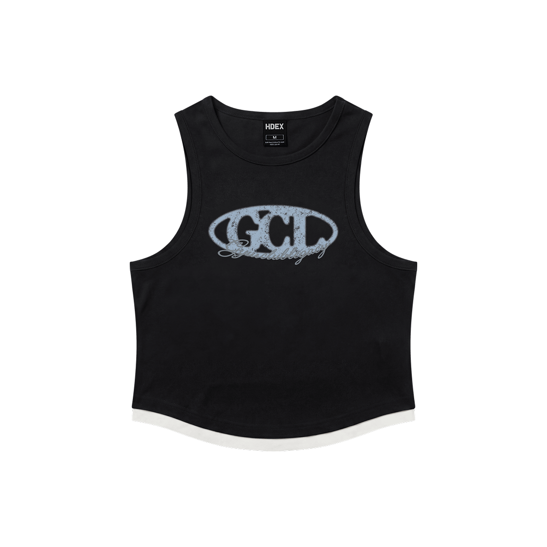 에이치덱스 레거시 슬림핏 크롭 탱크탑 블랙(HDEX Legacy Slim Fit Crop Tank Top Black)