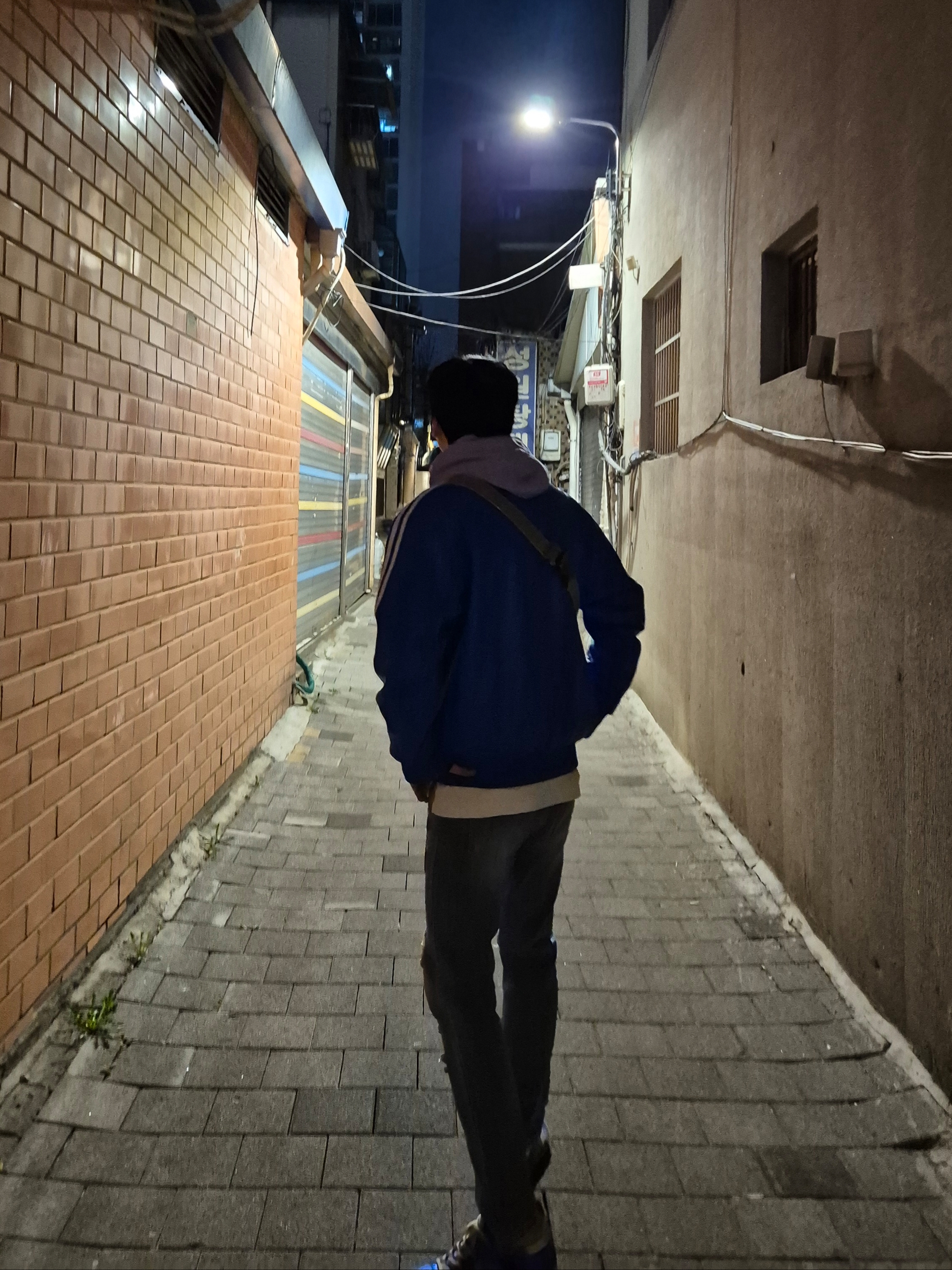 Palace P-3 Snake Applique Hood Lilac - 23SS, Diesel Genes Belt Bag In Marbled Denim Black 착용 스타일 - 2