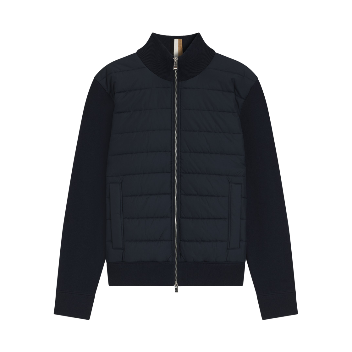 휴고 보스 패딩 프론트 합성 소재 자켓 다크 블루(Hugo Boss Padded Front Mixed Material Jacket Dark Blue)