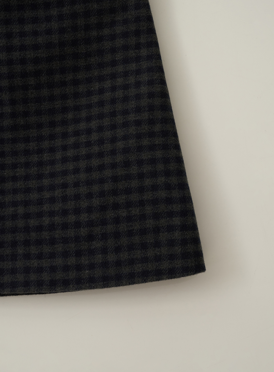 뮈르뮈르 루네 체크 울 스커트 네이비체크(Murmure Lune Check Wool Skirt Navy) - 3