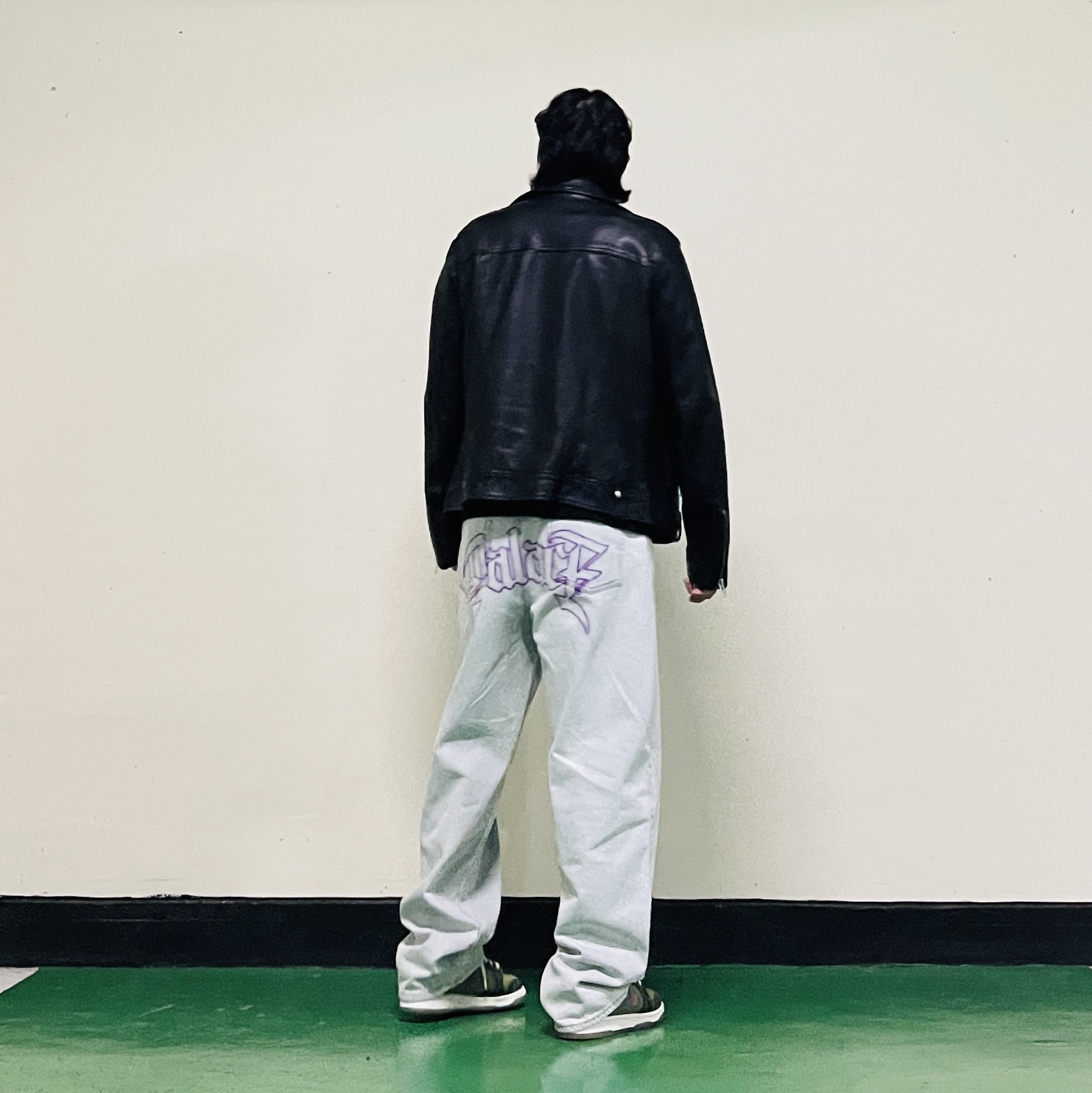 Palace Le Script P90 Baggy Jean Light Acid Wash - 26SS, Nike Dunk Low Premium Siempre Familia 착용 스타일 - 1