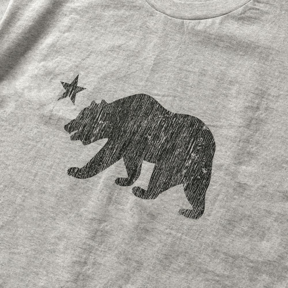 아모우 캘리 베어 하프 티셔츠 그레이(AMOU Cali Bear Half T-Shirts Gray) - 3