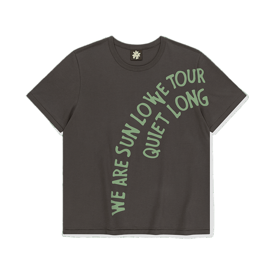 SL261TTSST06CH [트리플적립]SUNLOVE Arc Text Tee Charcoal