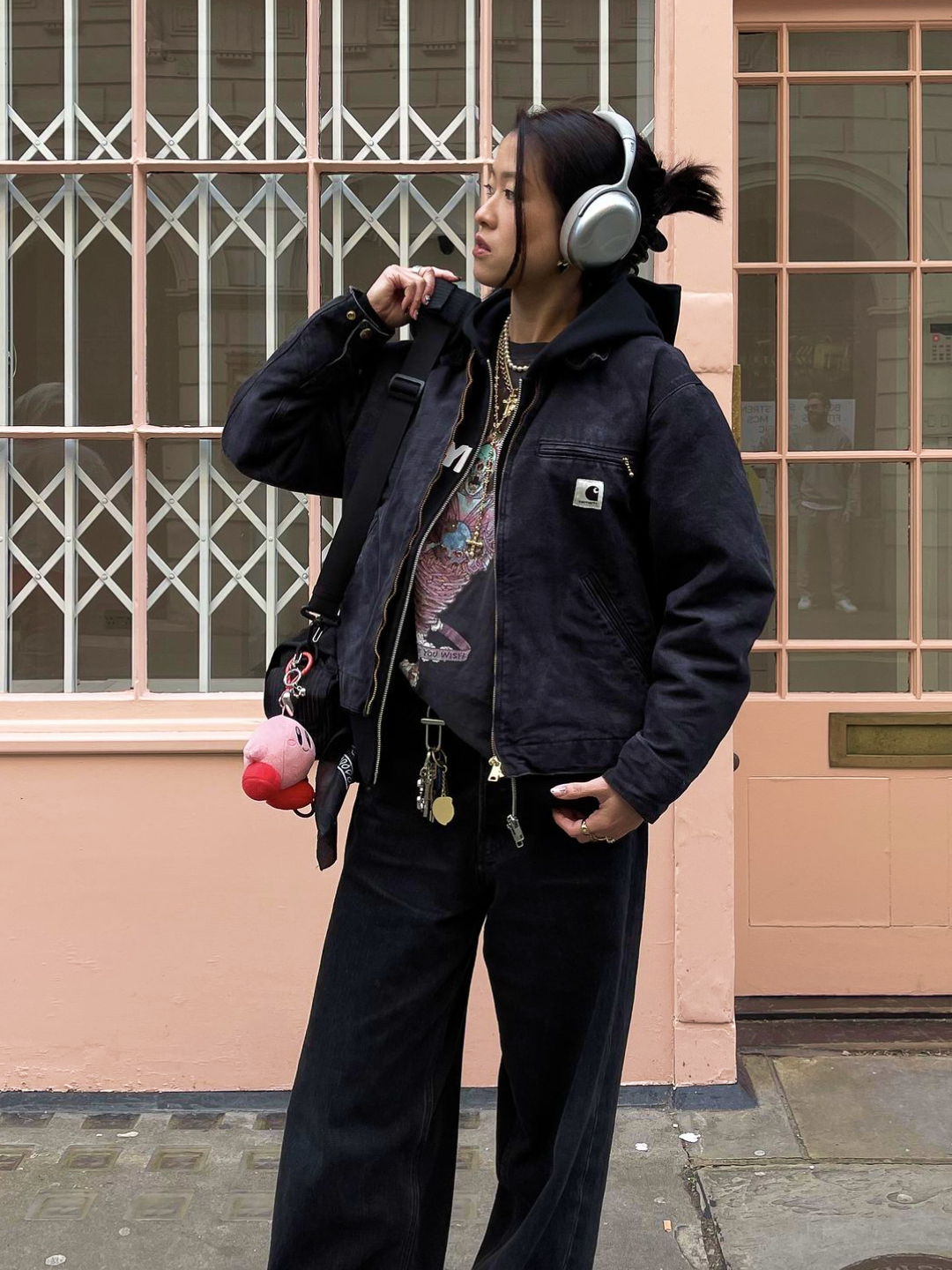 Carhartt Blanket Lined Relaxed Fit Tall Duck Detroit Jacket Carhartt Brown, Carhartt WIP Duck Detroit Jacket Camo Duck Green 착용 스타일 - 5