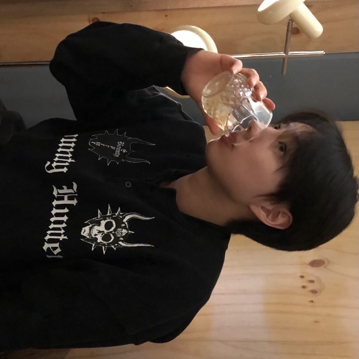 Supreme x Bounty Hunter Thermal Henley L/S Top Black - 23FW 착용 스타일