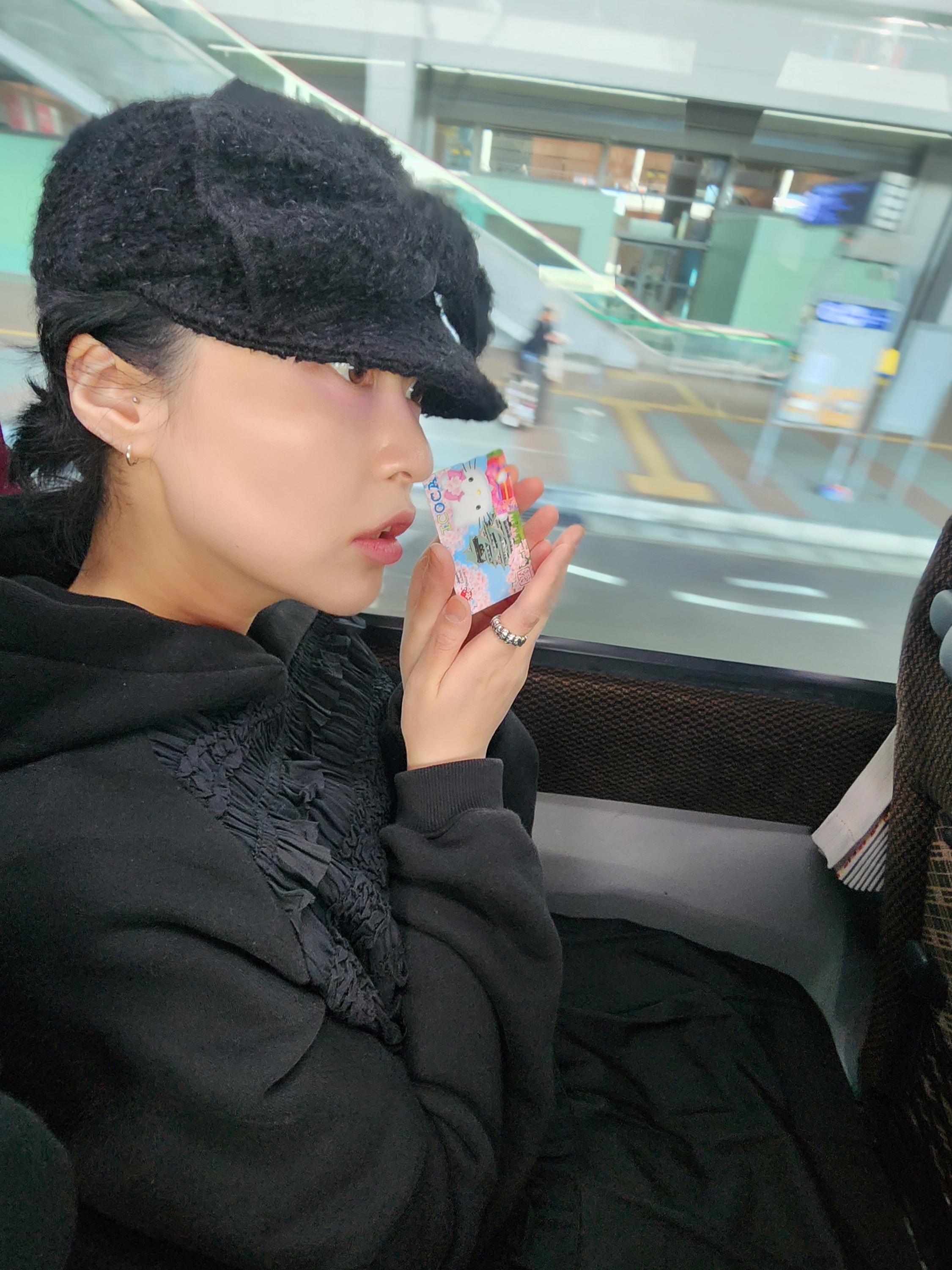Hysteric Glamour Skull Ring Silver, eS Accel OG Black 착용 스타일 - 2