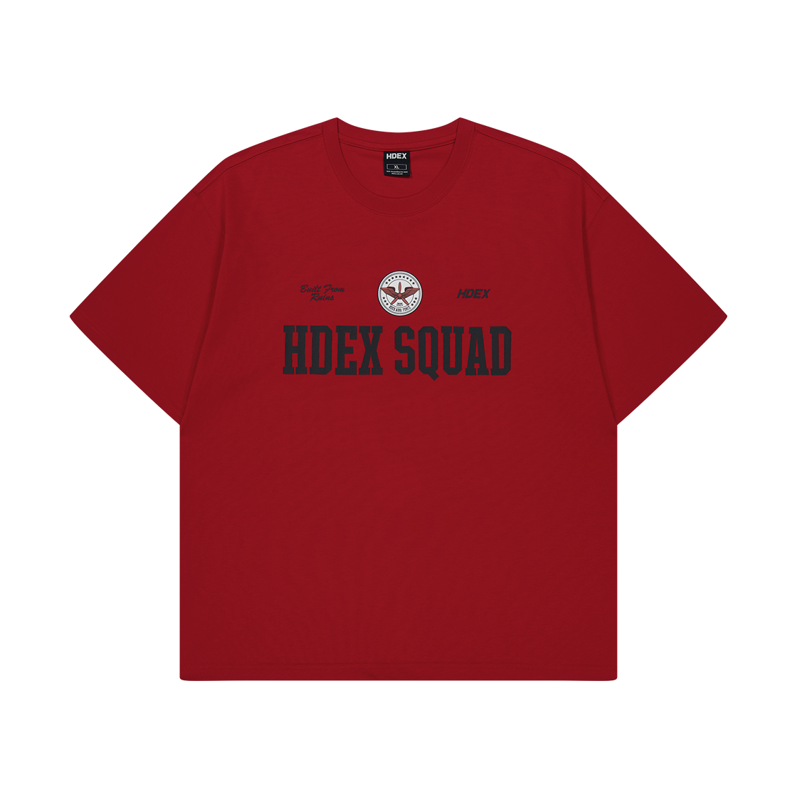 에이치덱스 스쿼드 숏 슬리브 딥 레드(HDEX Squad Short Sleeve Deep Red)