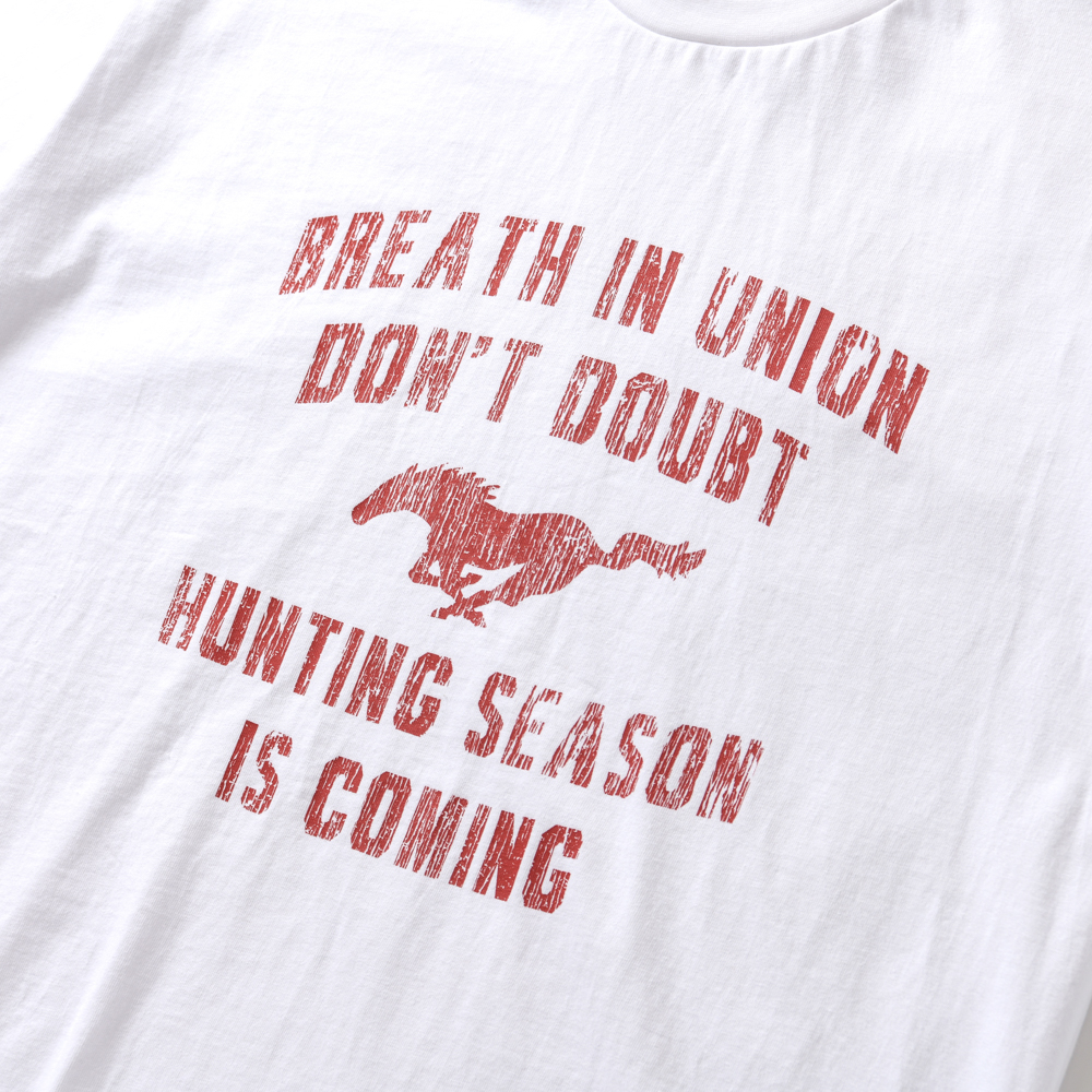 아모우 빈티지 홀스 하프 티셔츠 화이트(AMOU Vintage Horse Half T-Shirts White) - 3