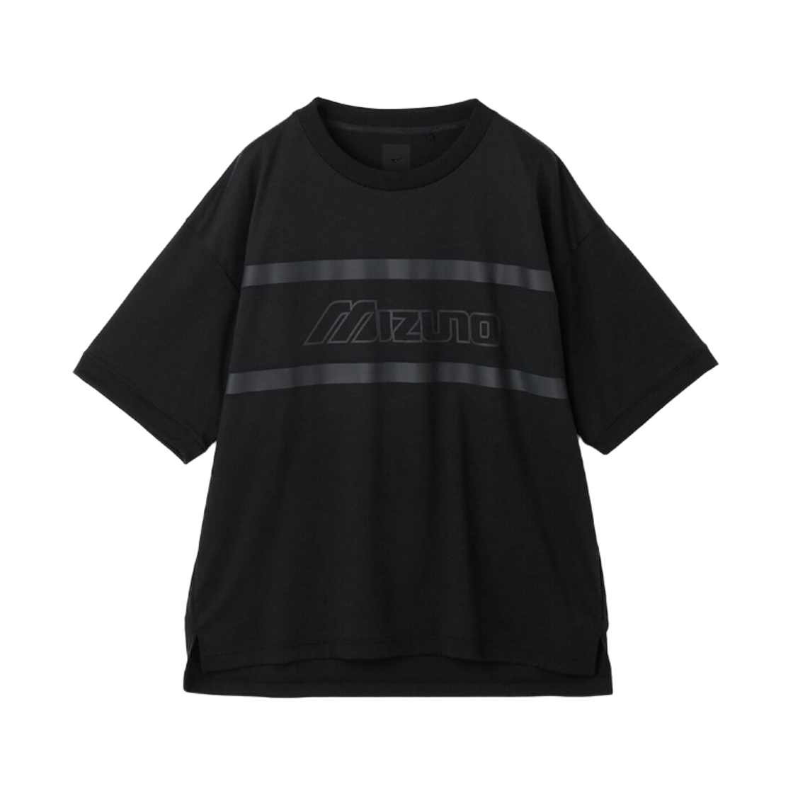 D2MAD00309 Mizuno Recycled Graphic Ringer T-Shirt White