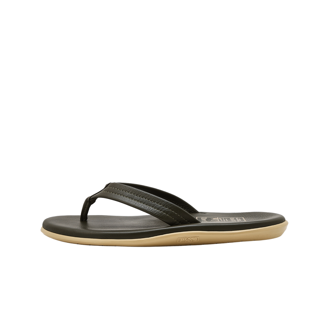 아일랜드 슬리퍼 남여공용 초록 클래식 레더 Y 슬라이드(Island Slipper Unisex Green Classic Leather Y-Slide) - 4