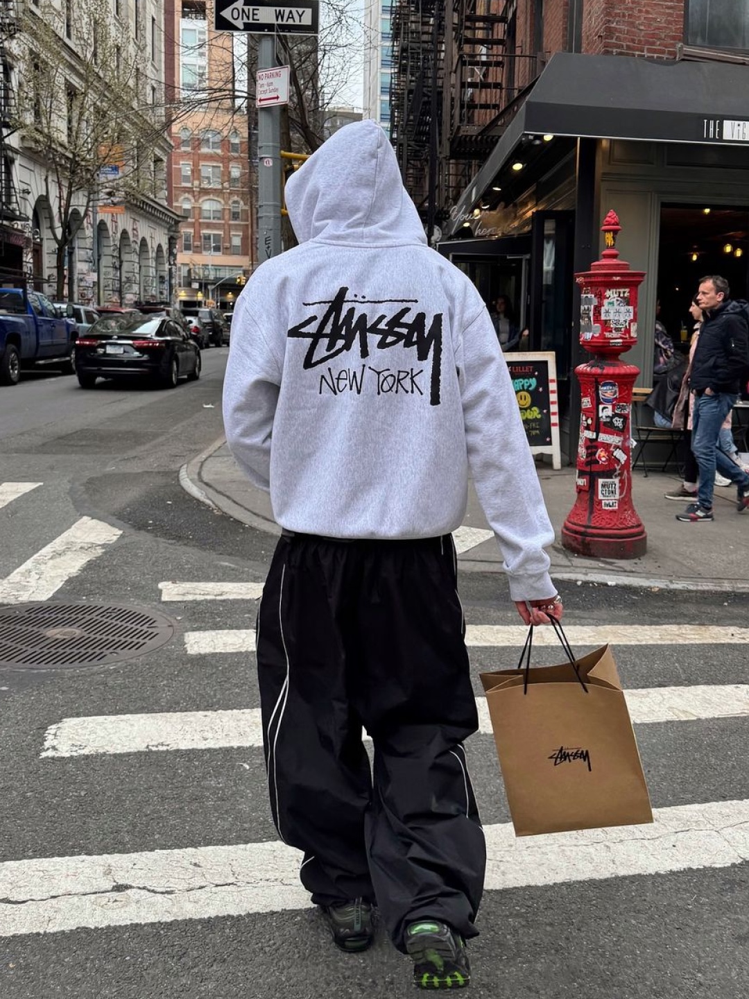 Stussy Basic Stussy Zip Hoodie Ash Heather, Stussy Basic Stussy Zip Hoodie Navy 2024, 2025 착용 스타일 - 2